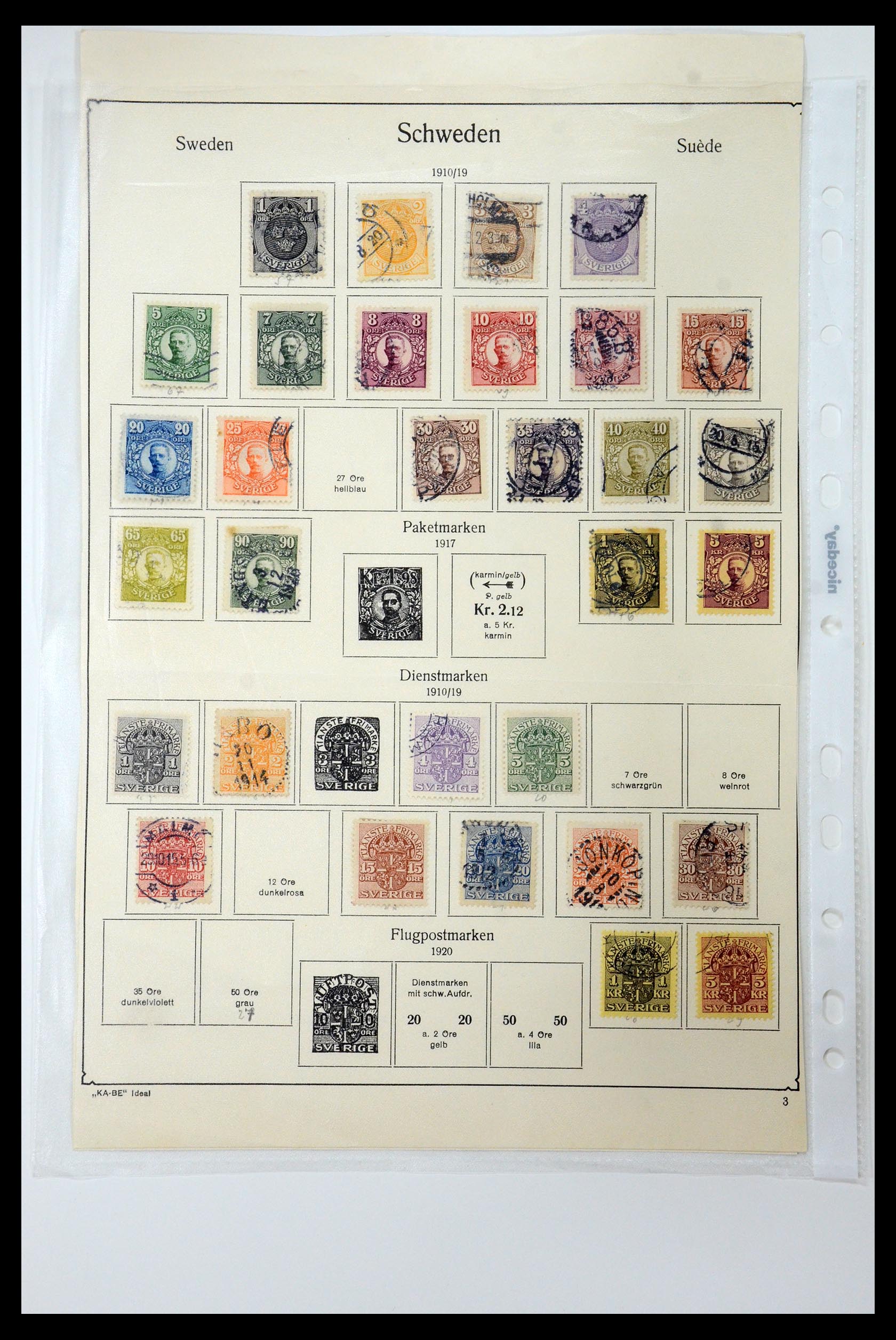 35578 029 - Stamp Collection 35578 Sweden sorting box.