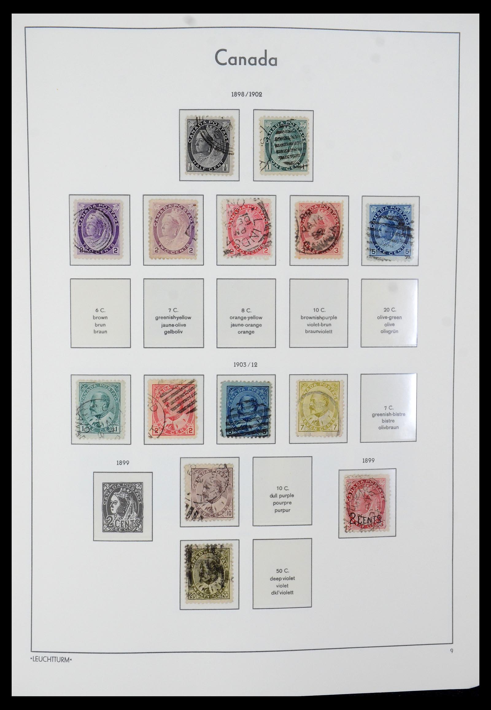 35579 011 - Postzegelverzameling 35579 Canada 1851-1982.