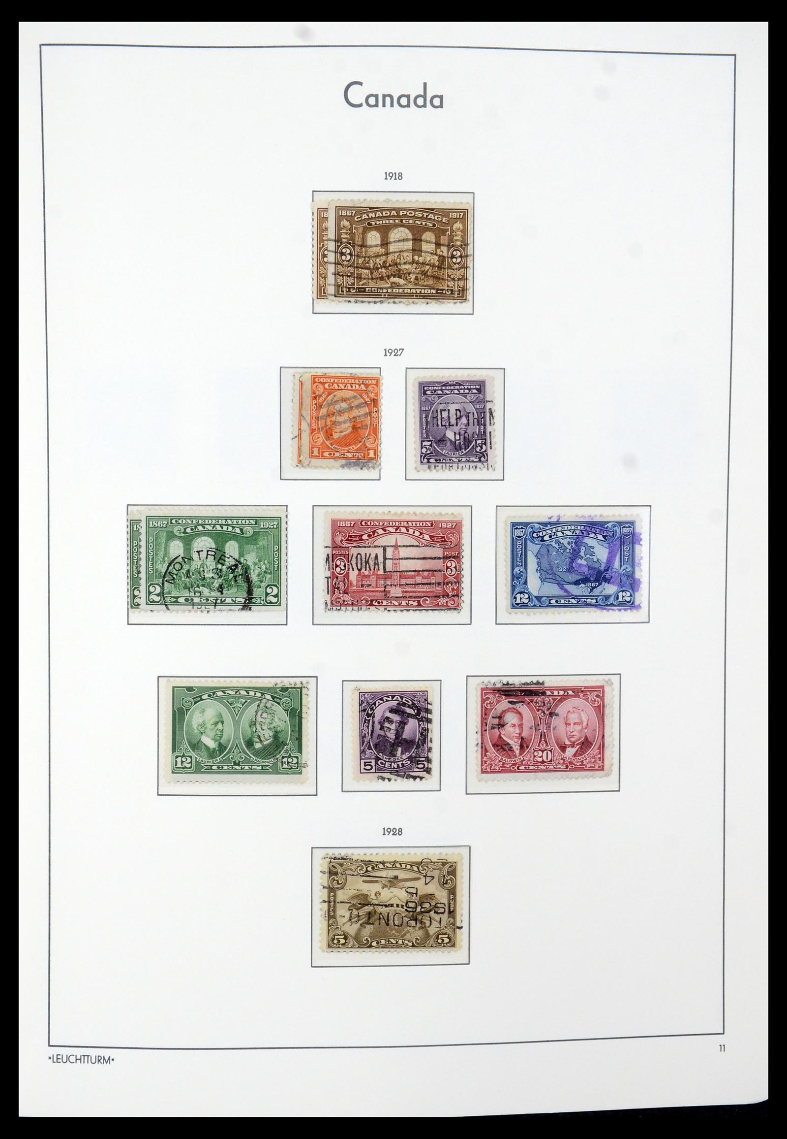 35579 014 - Postzegelverzameling 35579 Canada 1851-1982.