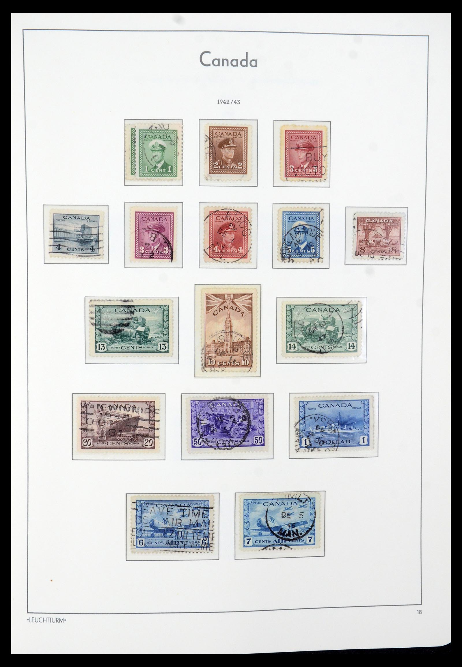35579 022 - Postzegelverzameling 35579 Canada 1851-1982.