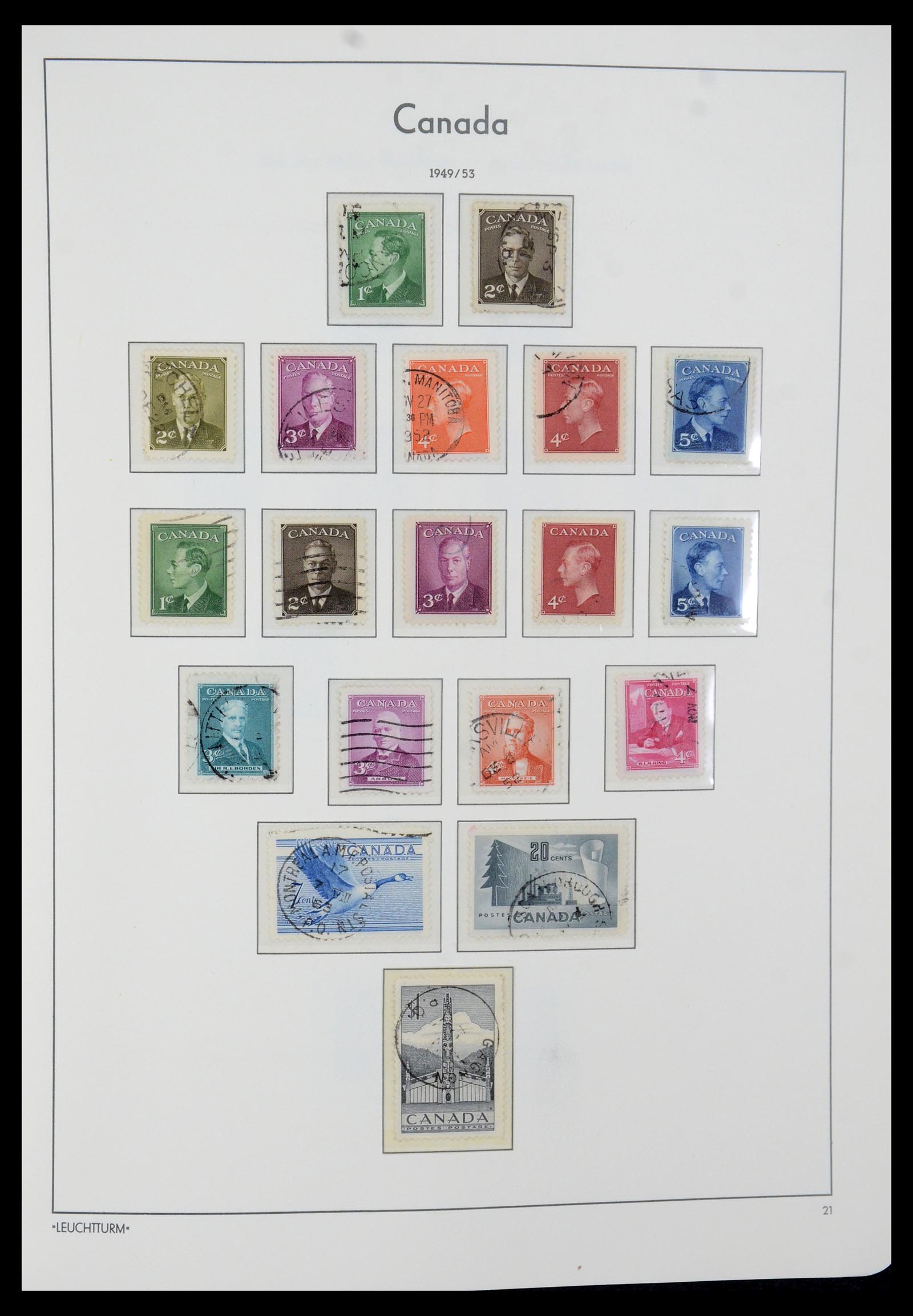 35579 026 - Postzegelverzameling 35579 Canada 1851-1982.