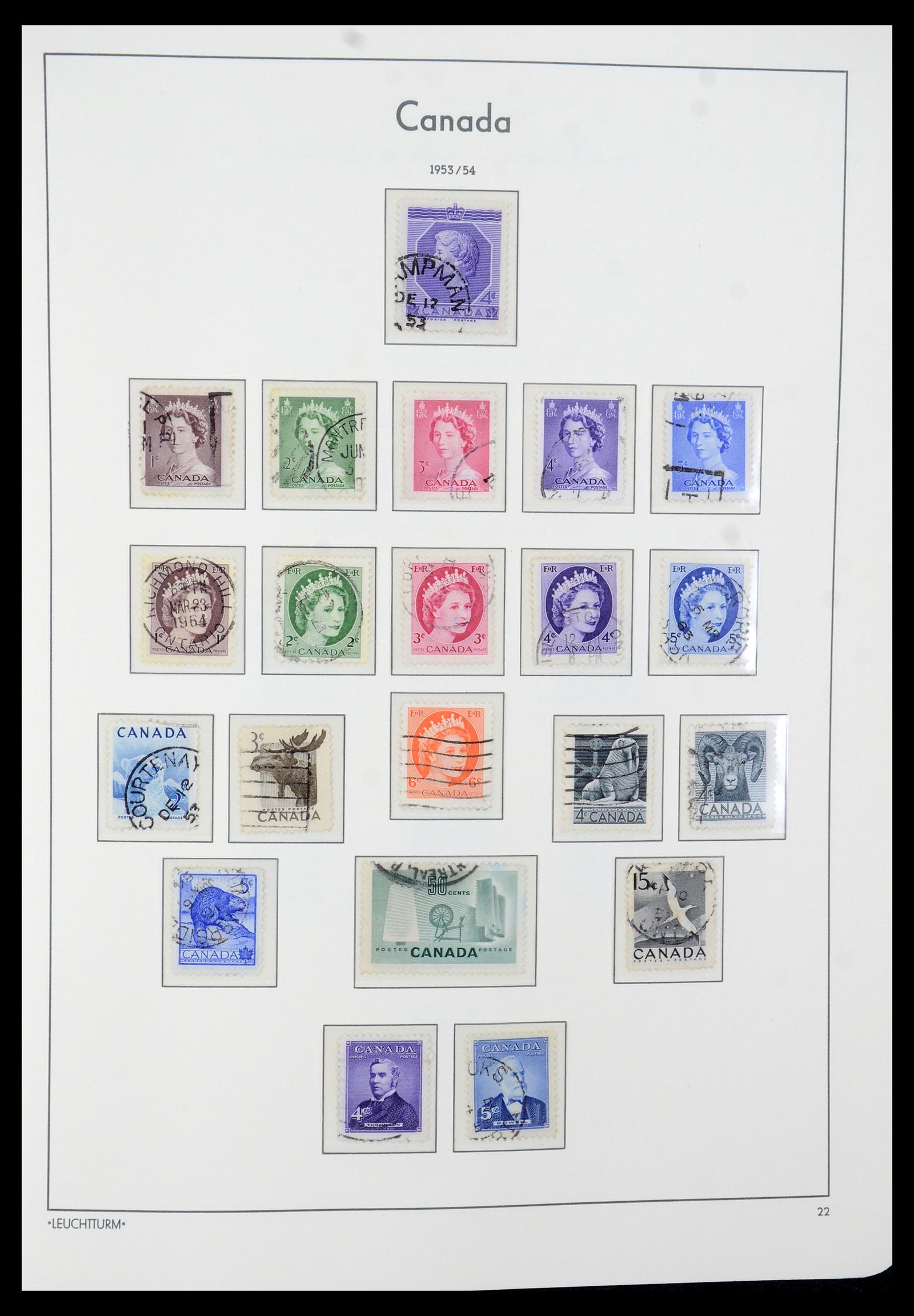 35579 028 - Postzegelverzameling 35579 Canada 1851-1982.