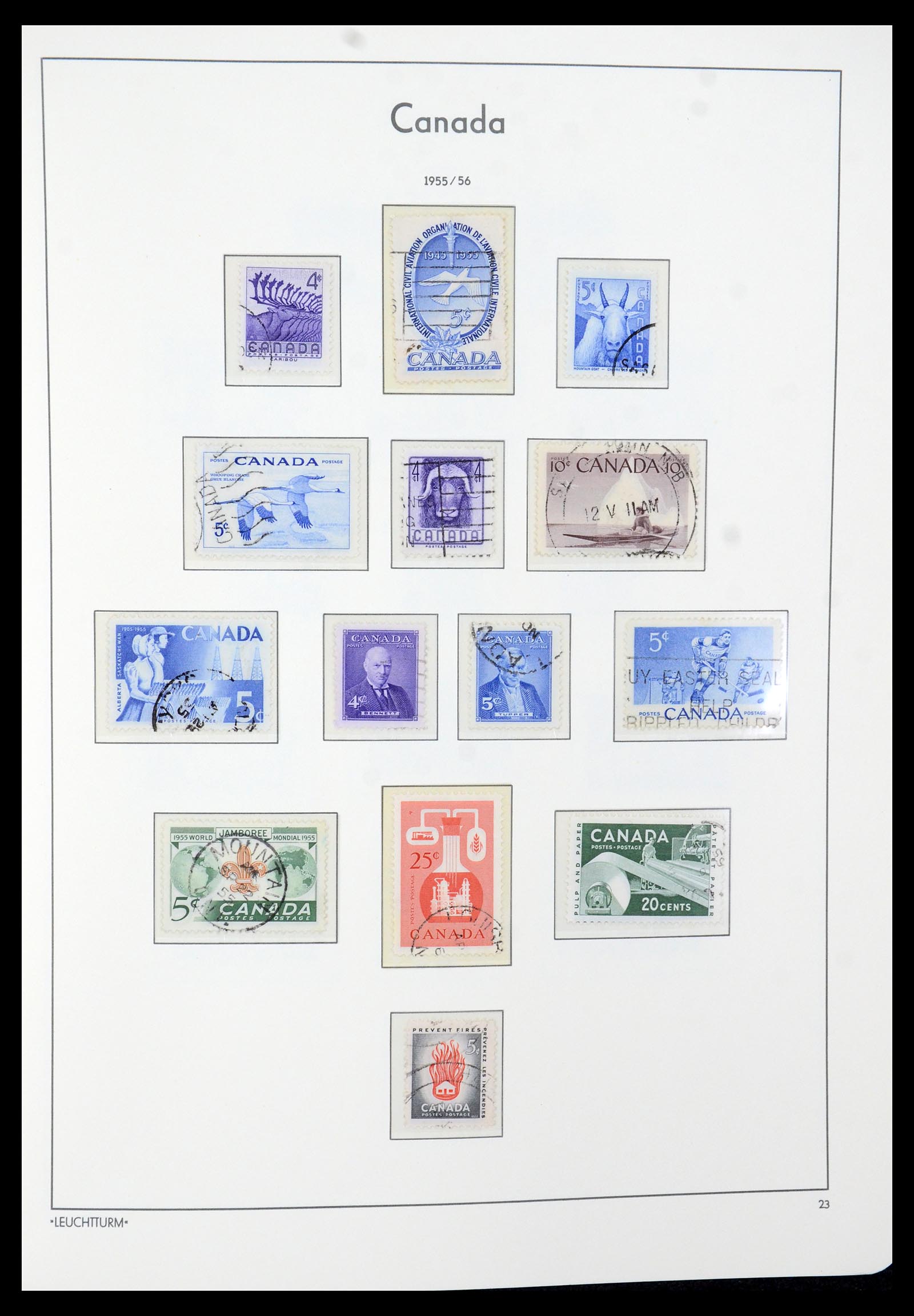 35579 030 - Postzegelverzameling 35579 Canada 1851-1982.