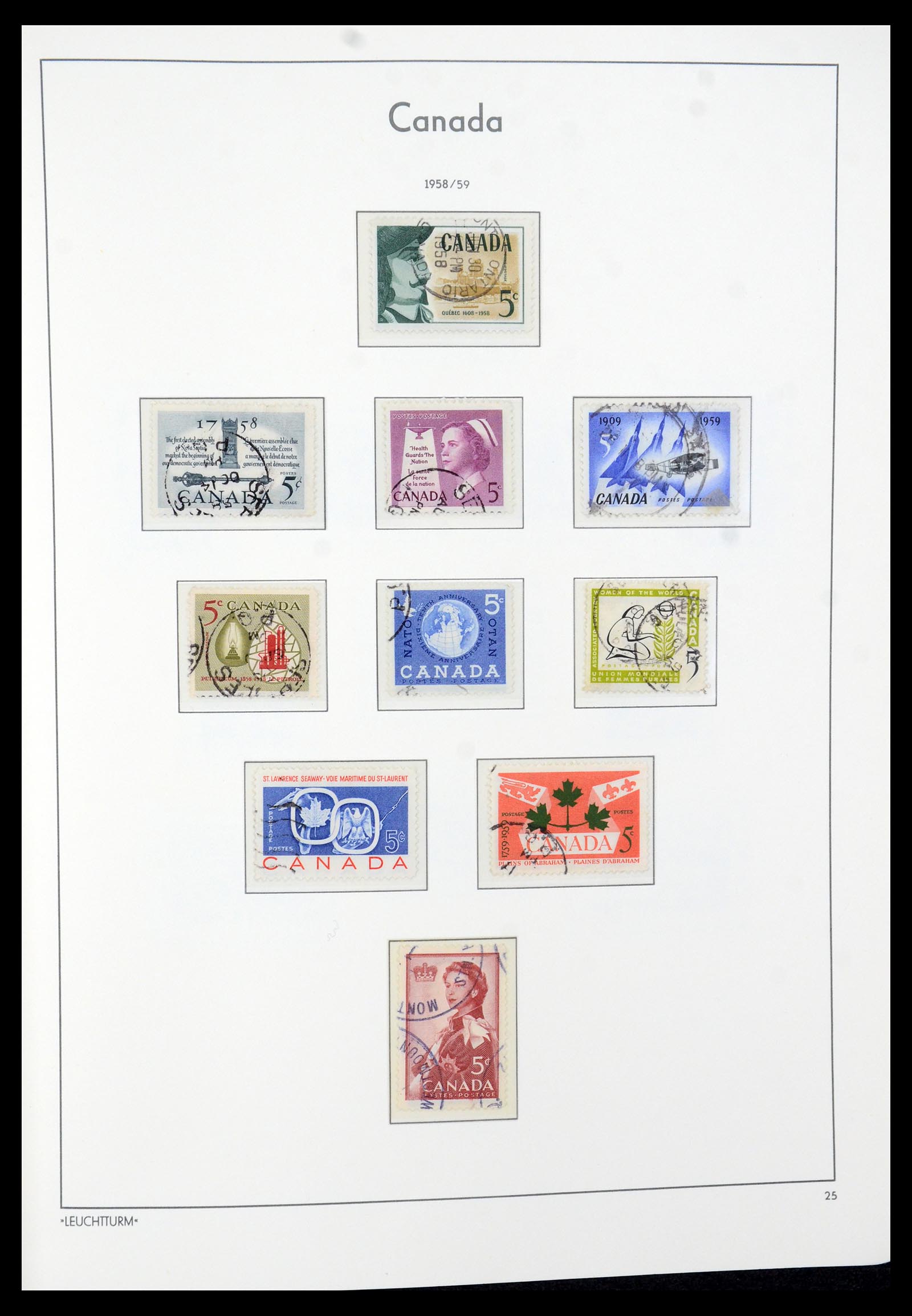 35579 032 - Postzegelverzameling 35579 Canada 1851-1982.