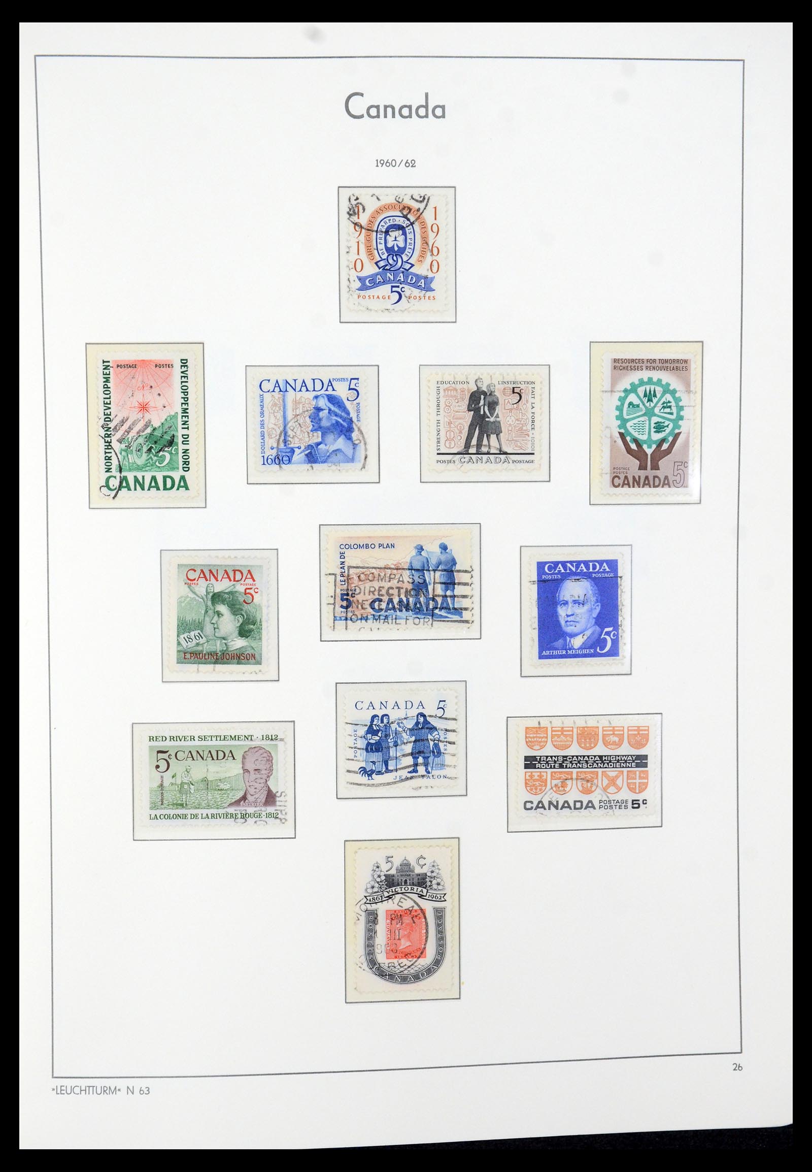 35579 033 - Postzegelverzameling 35579 Canada 1851-1982.