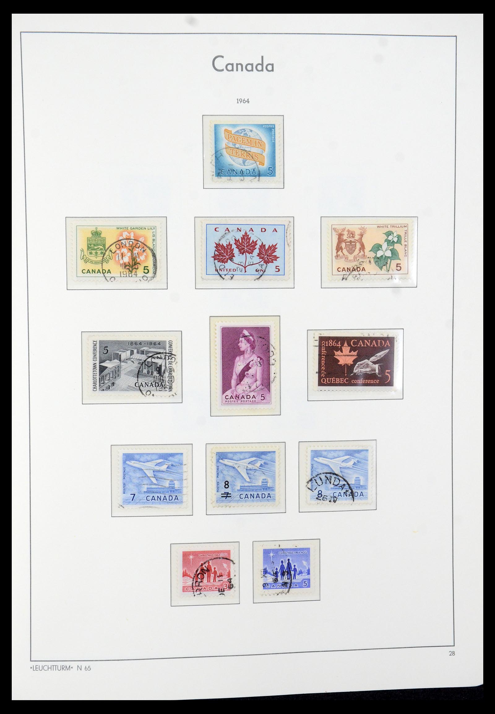 35579 035 - Postzegelverzameling 35579 Canada 1851-1982.