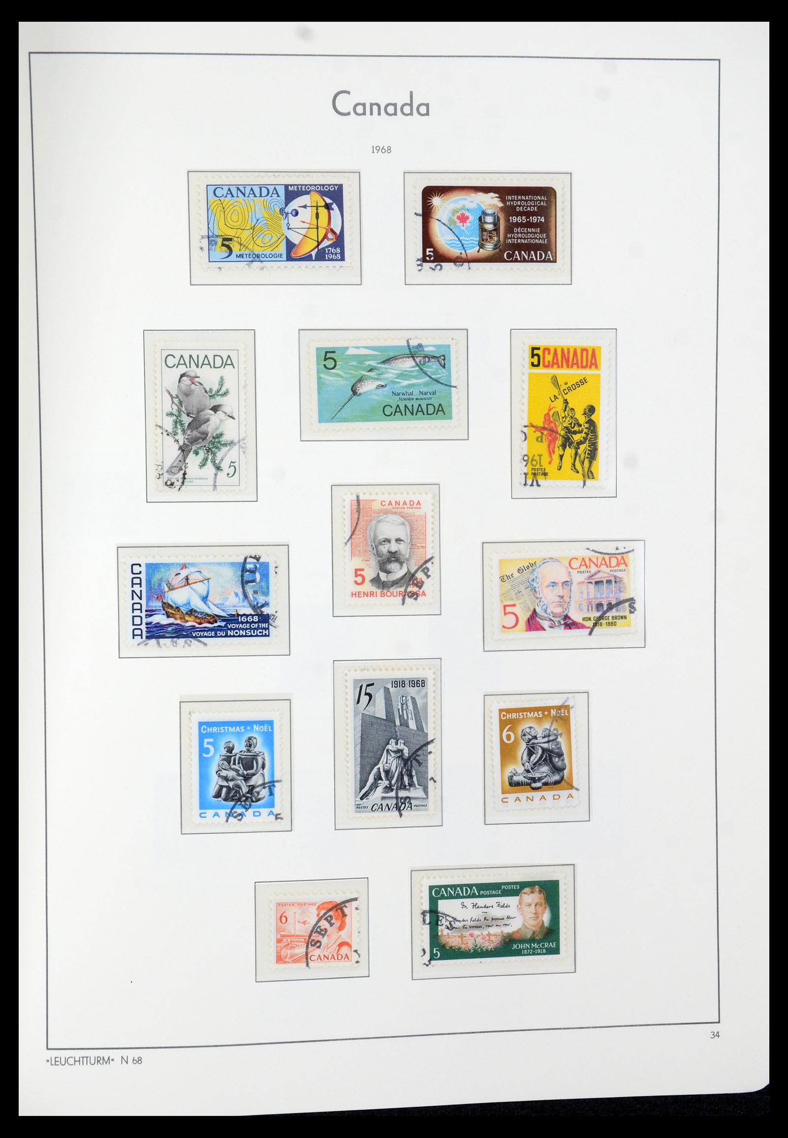 35579 043 - Postzegelverzameling 35579 Canada 1851-1982.