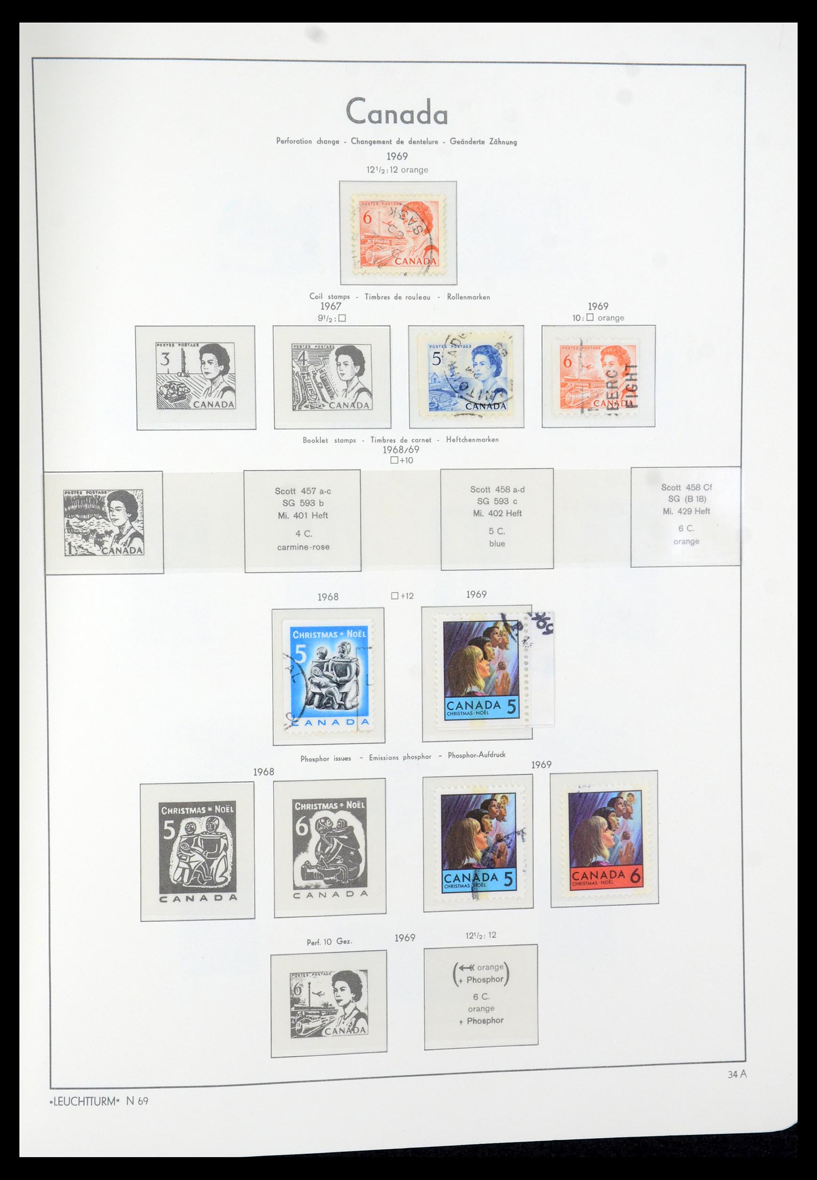 35579 044 - Postzegelverzameling 35579 Canada 1851-1982.