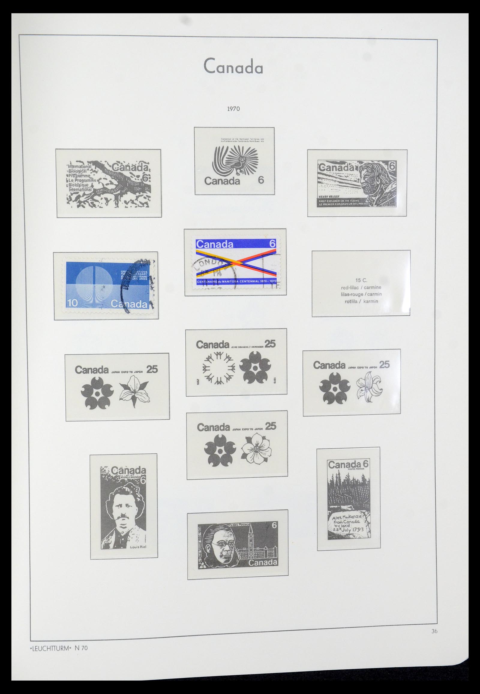 35579 046 - Postzegelverzameling 35579 Canada 1851-1982.
