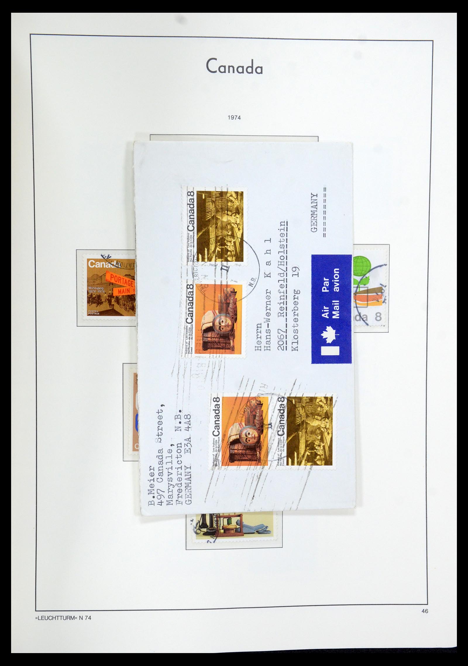 35579 066 - Postzegelverzameling 35579 Canada 1851-1982.