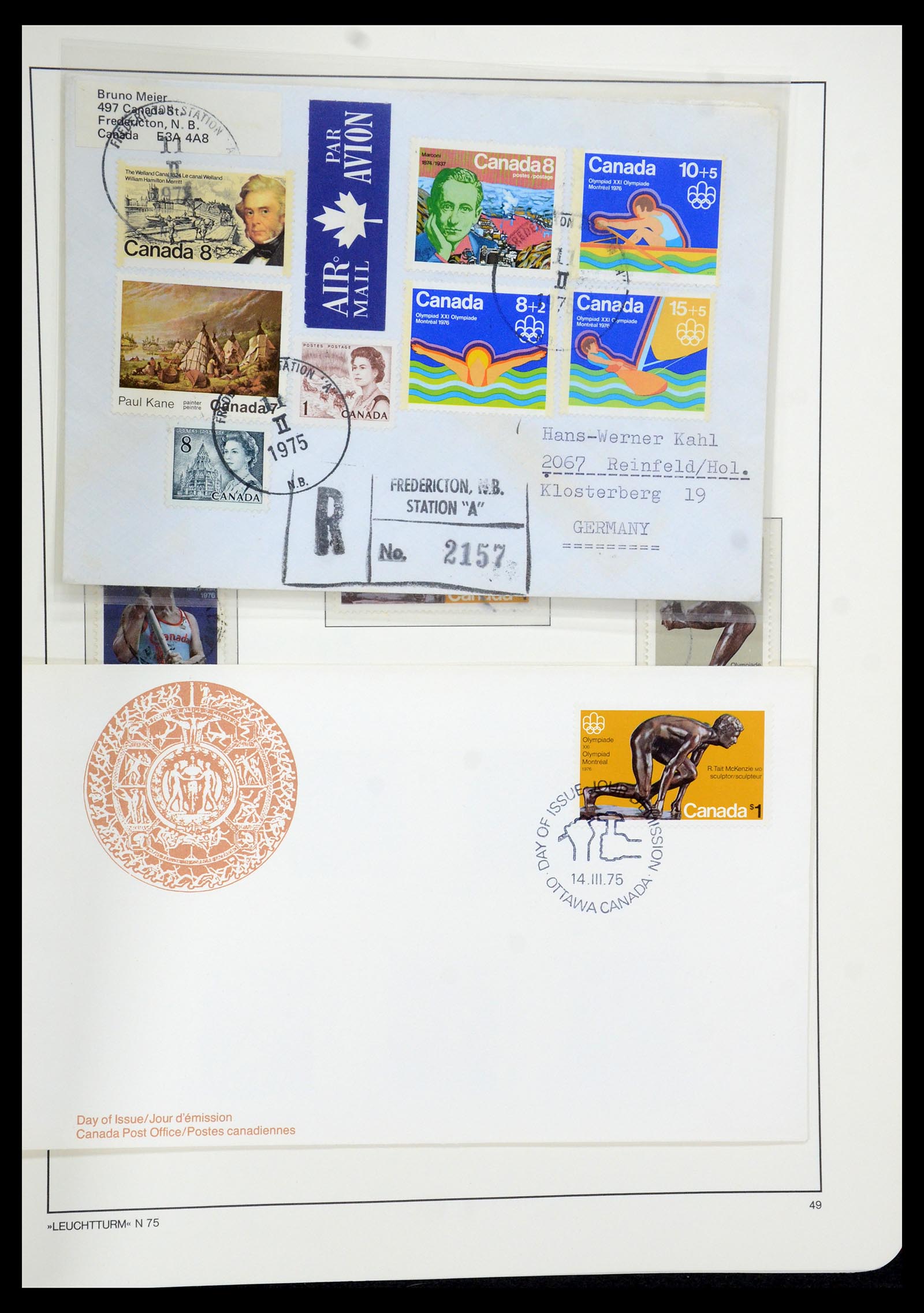 35579 072 - Postzegelverzameling 35579 Canada 1851-1982.