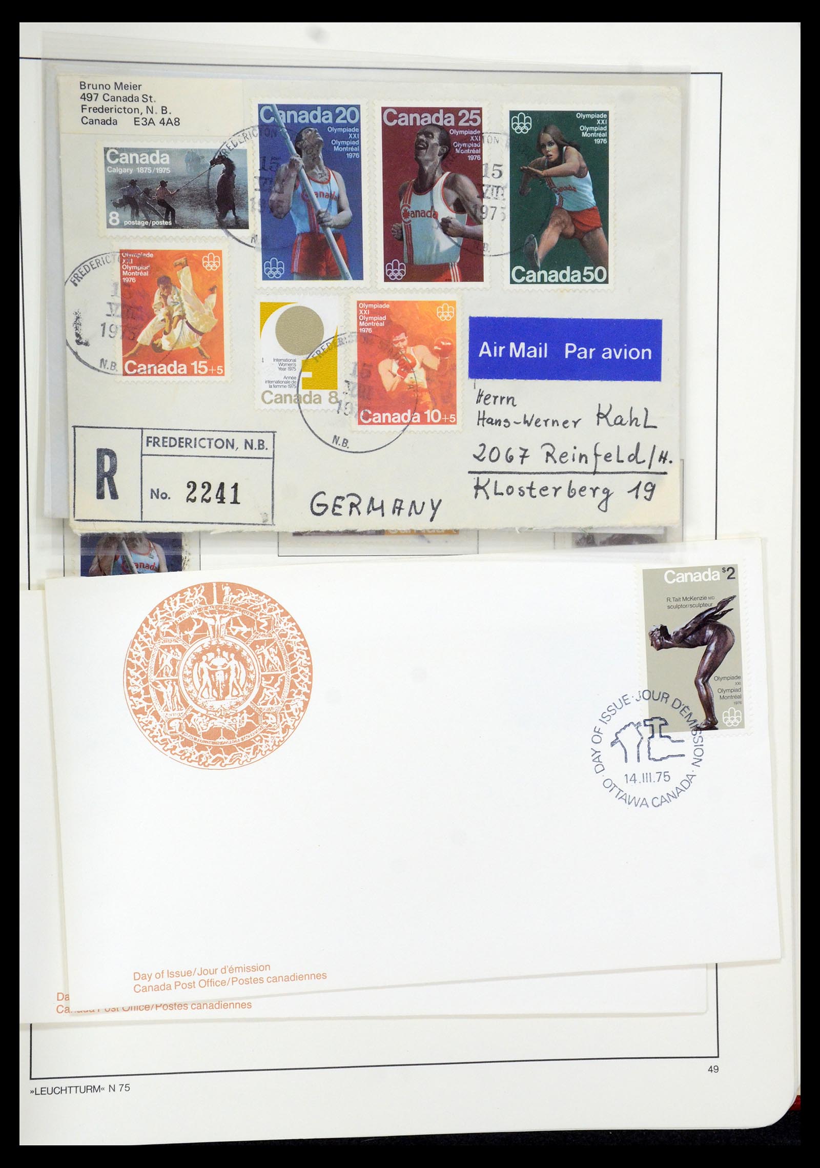35579 073 - Postzegelverzameling 35579 Canada 1851-1982.
