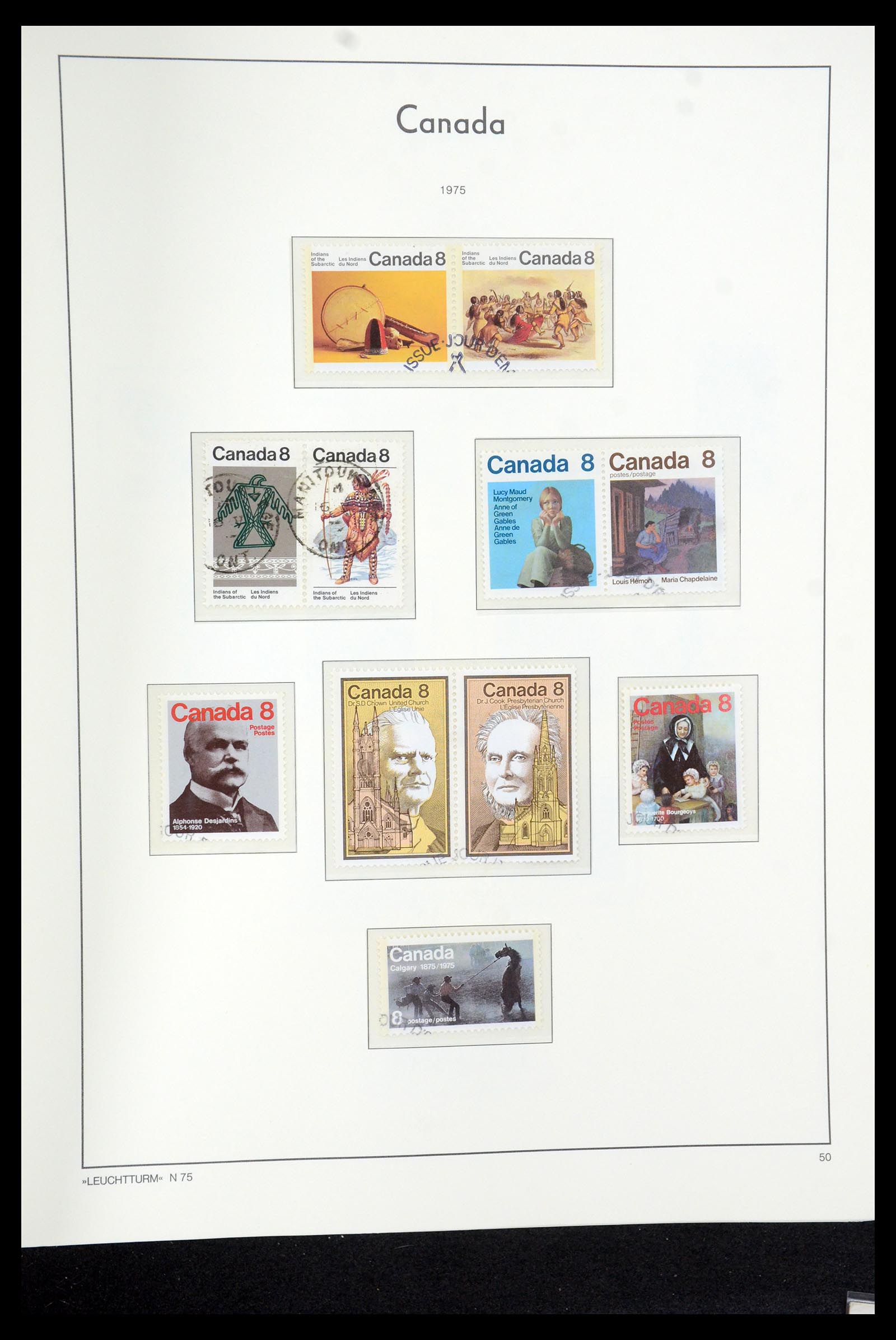 35579 074 - Postzegelverzameling 35579 Canada 1851-1982.