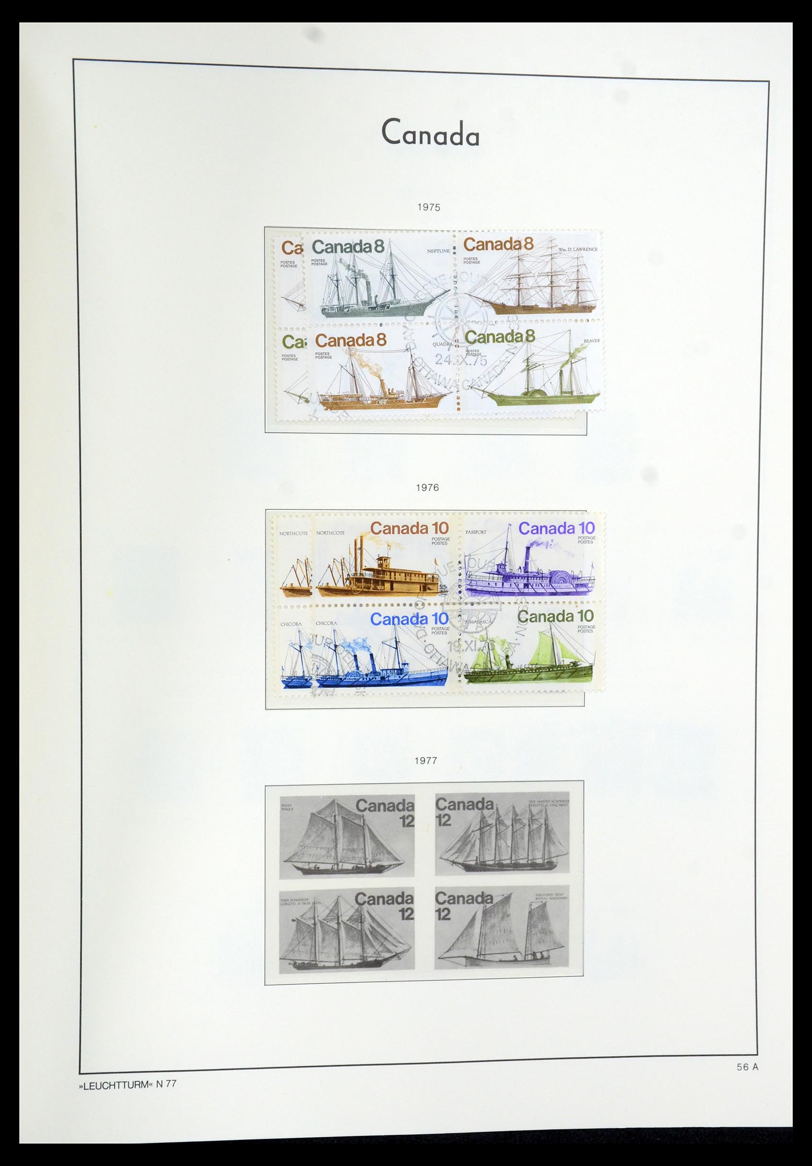 35579 086 - Postzegelverzameling 35579 Canada 1851-1982.
