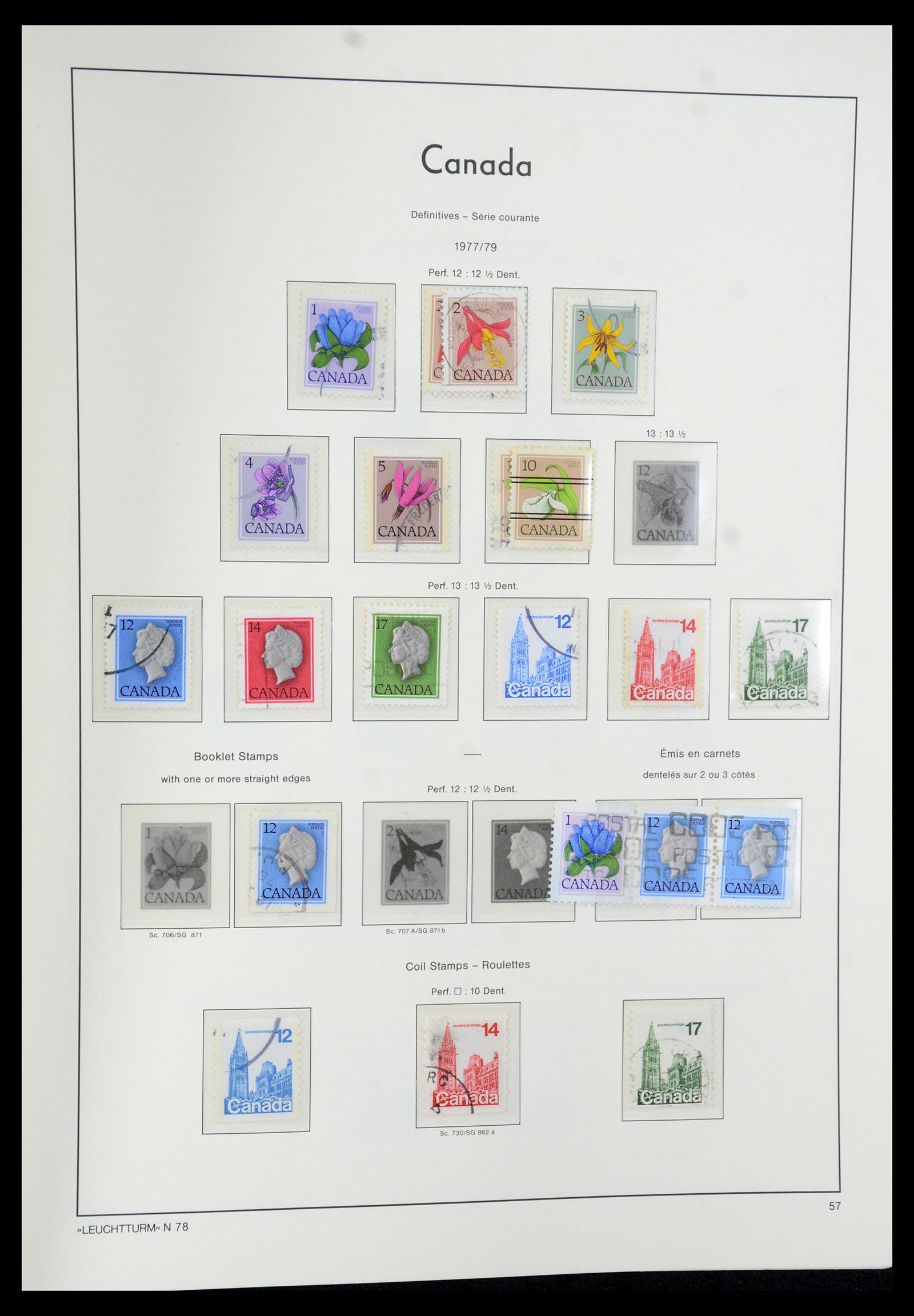 35579 087 - Postzegelverzameling 35579 Canada 1851-1982.