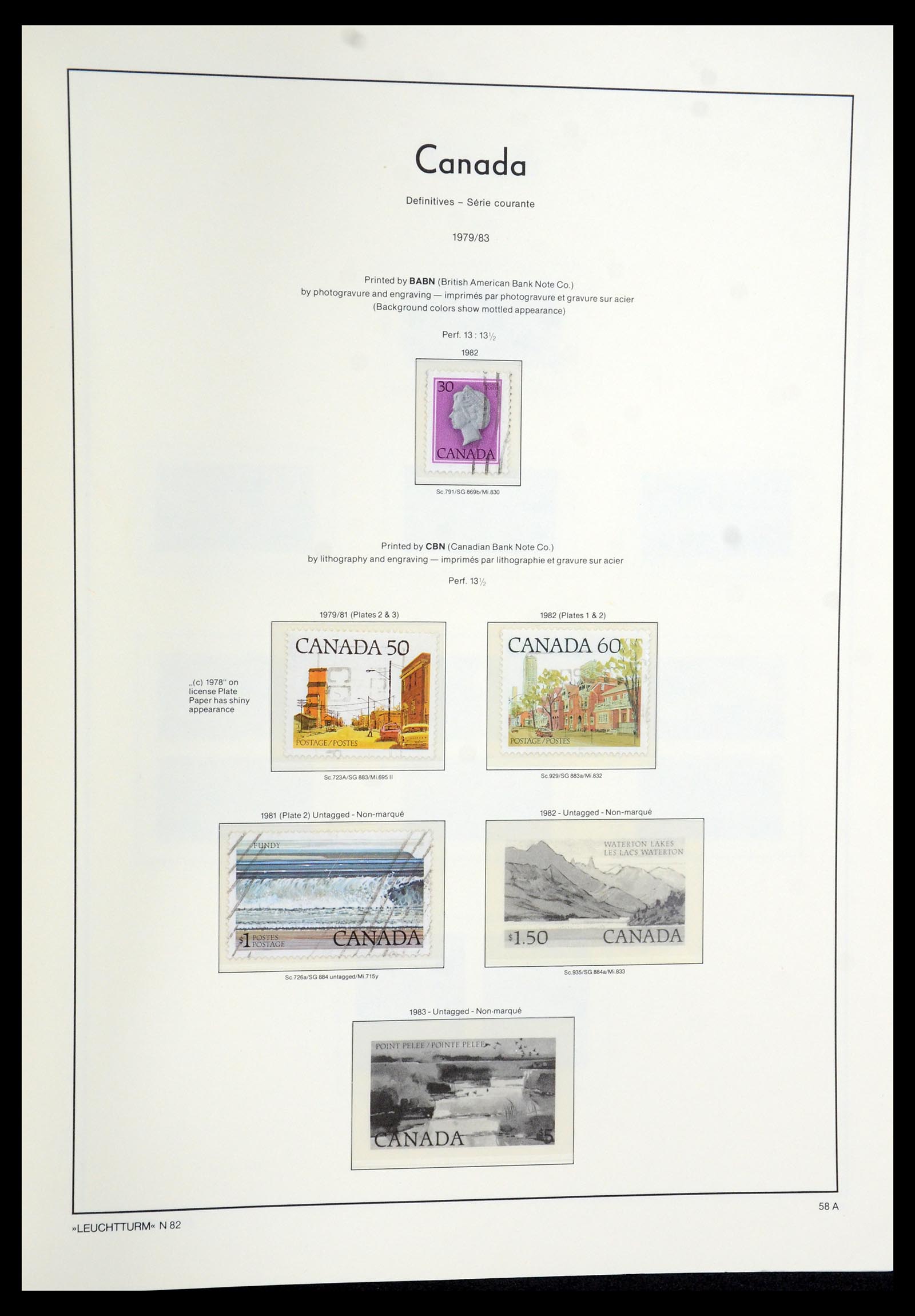 35579 091 - Postzegelverzameling 35579 Canada 1851-1982.