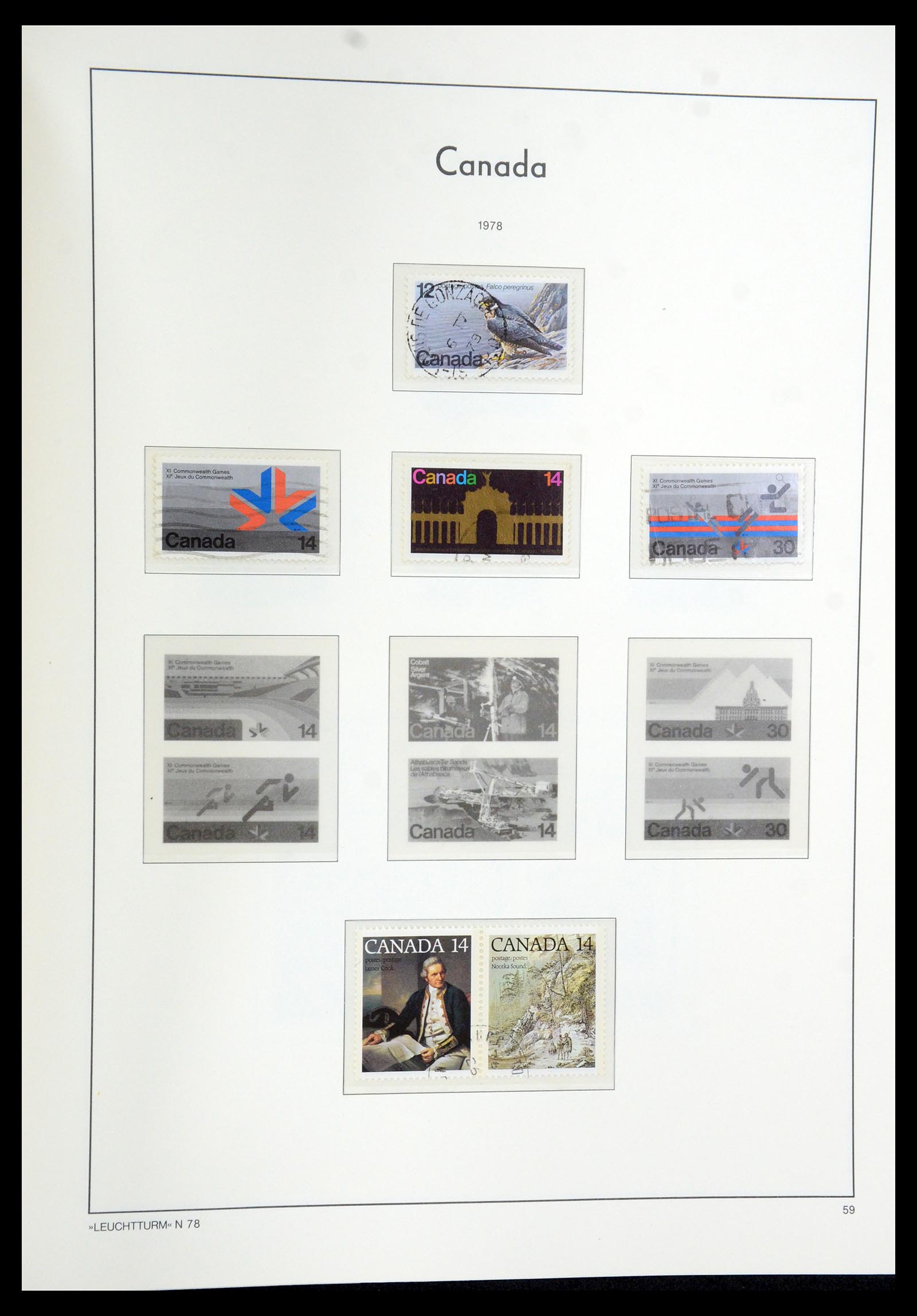 35579 092 - Postzegelverzameling 35579 Canada 1851-1982.