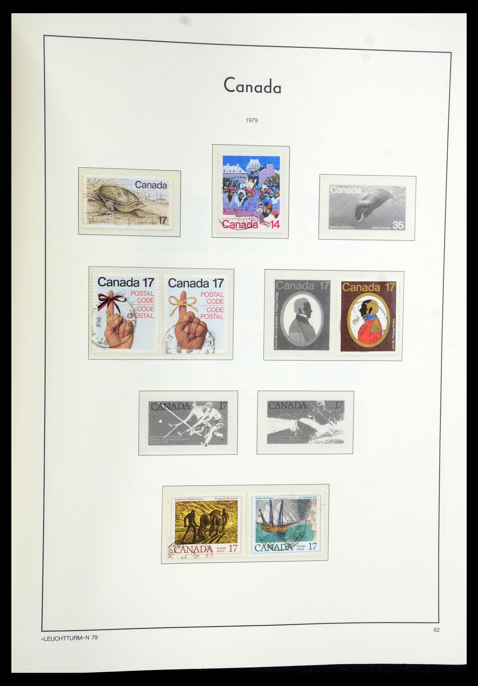 35579 095 - Postzegelverzameling 35579 Canada 1851-1982.