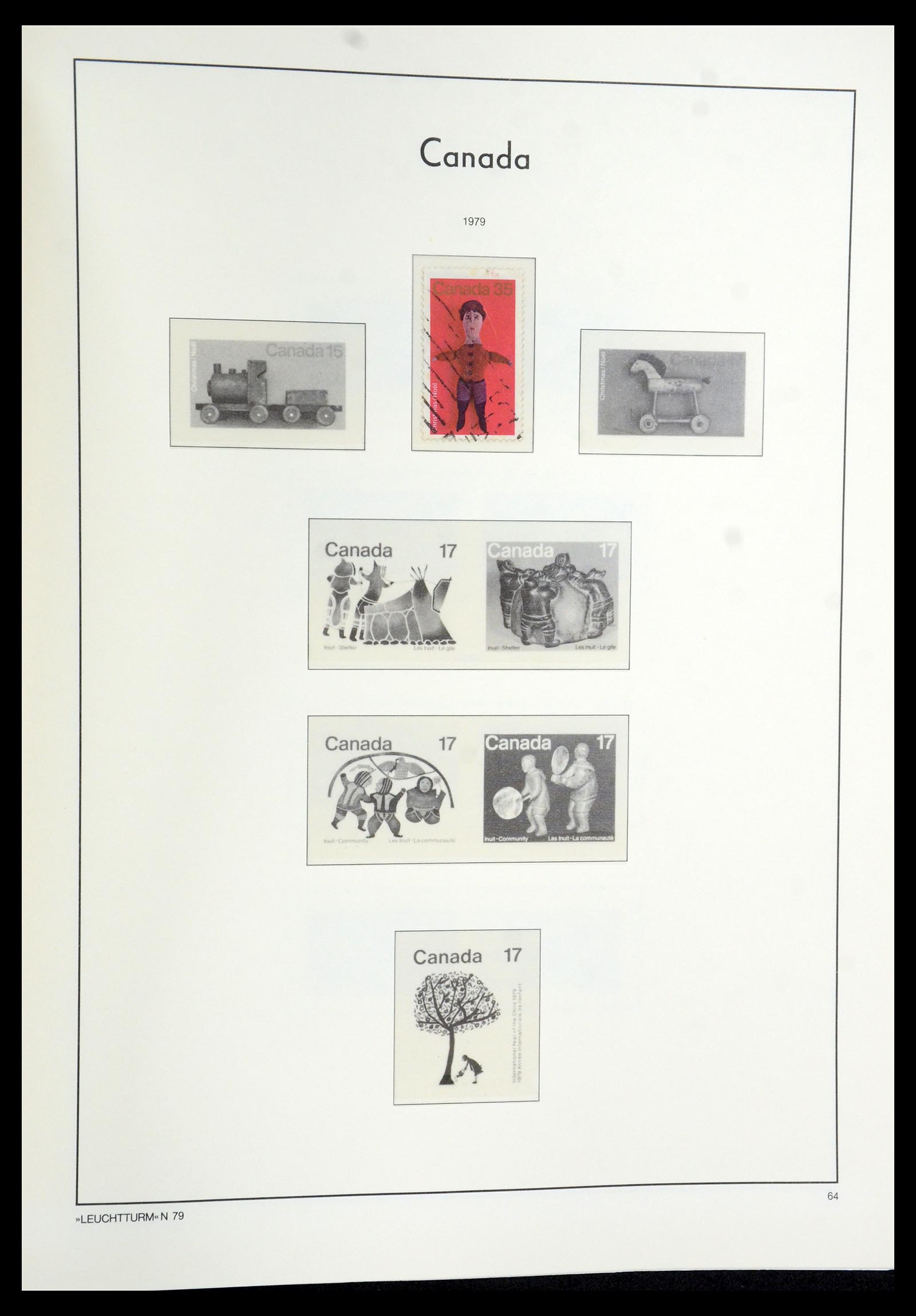 35579 096 - Postzegelverzameling 35579 Canada 1851-1982.