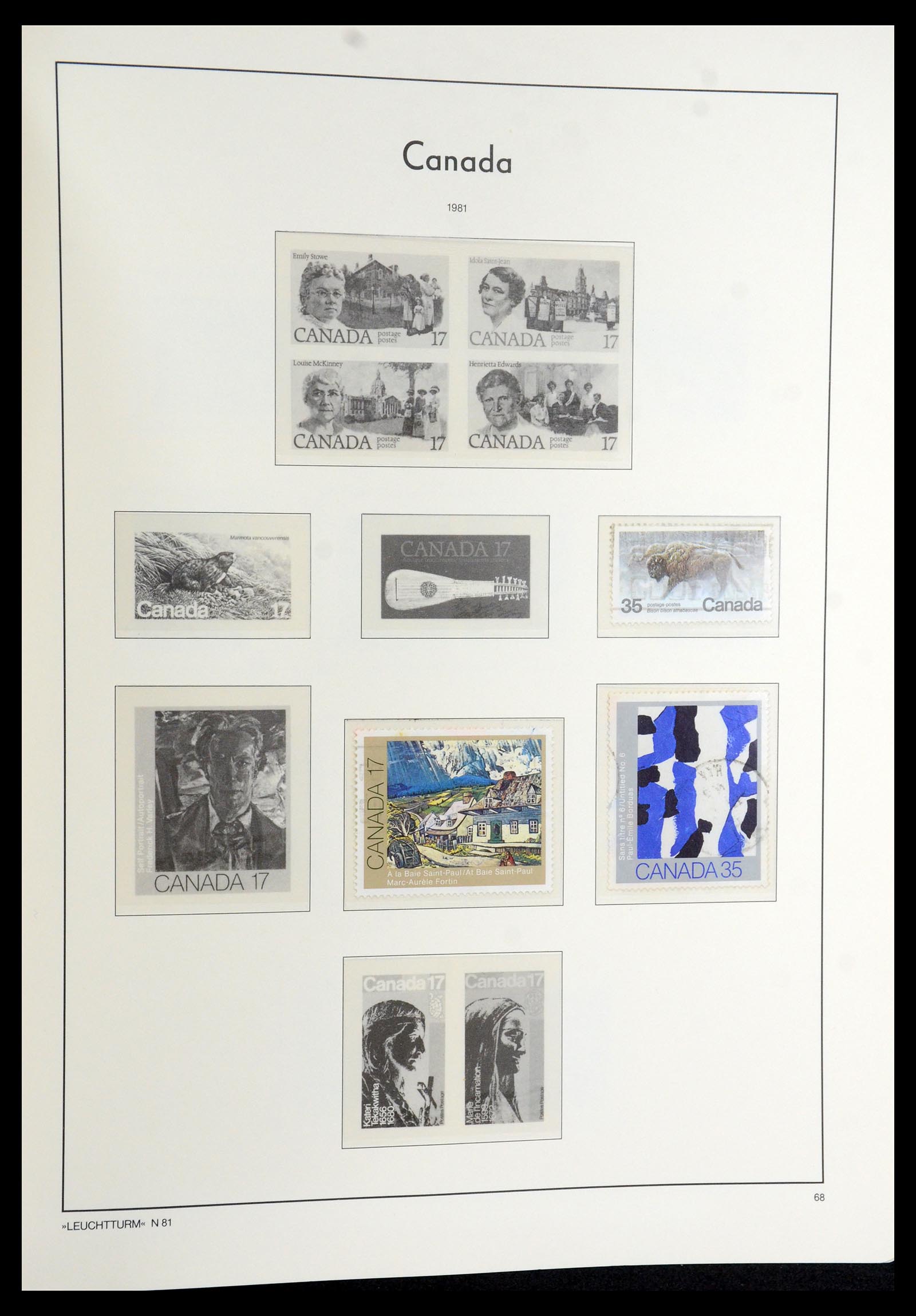 35579 100 - Postzegelverzameling 35579 Canada 1851-1982.