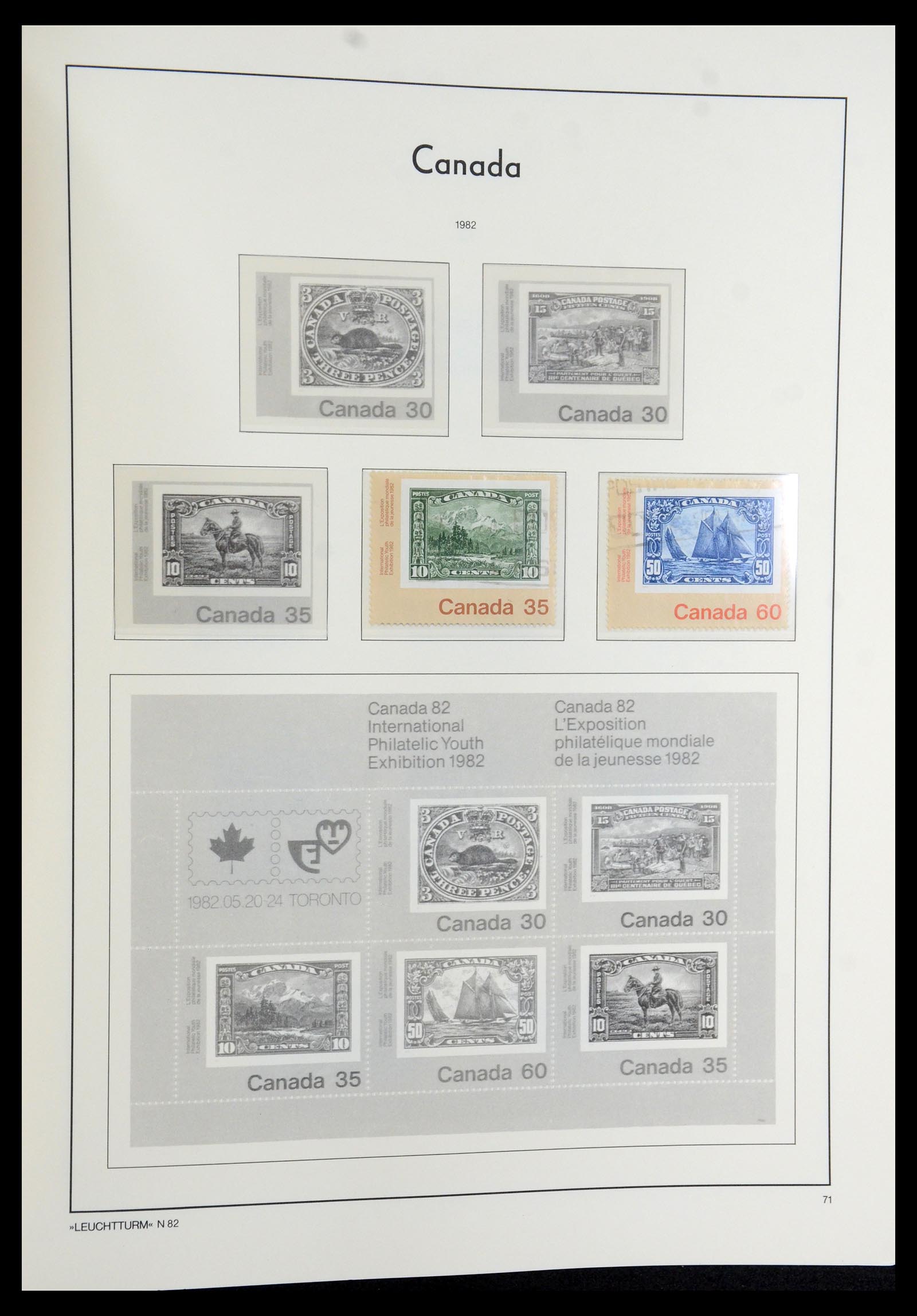 35579 102 - Stamp Collection 35579 Canada 1851-1982.