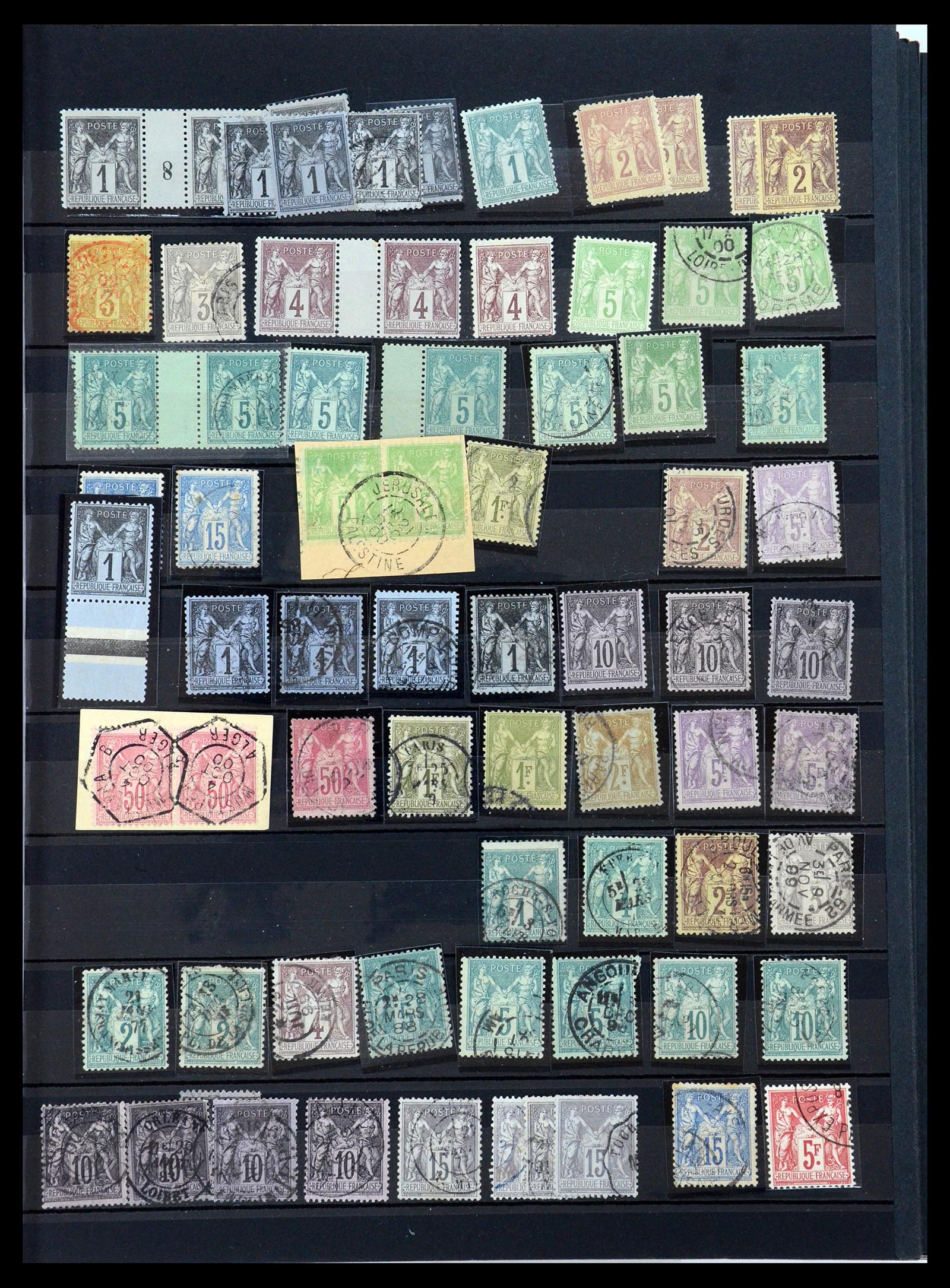 35580 009 - Postzegelverzameling 35580 Frankrijk 1849-1960.