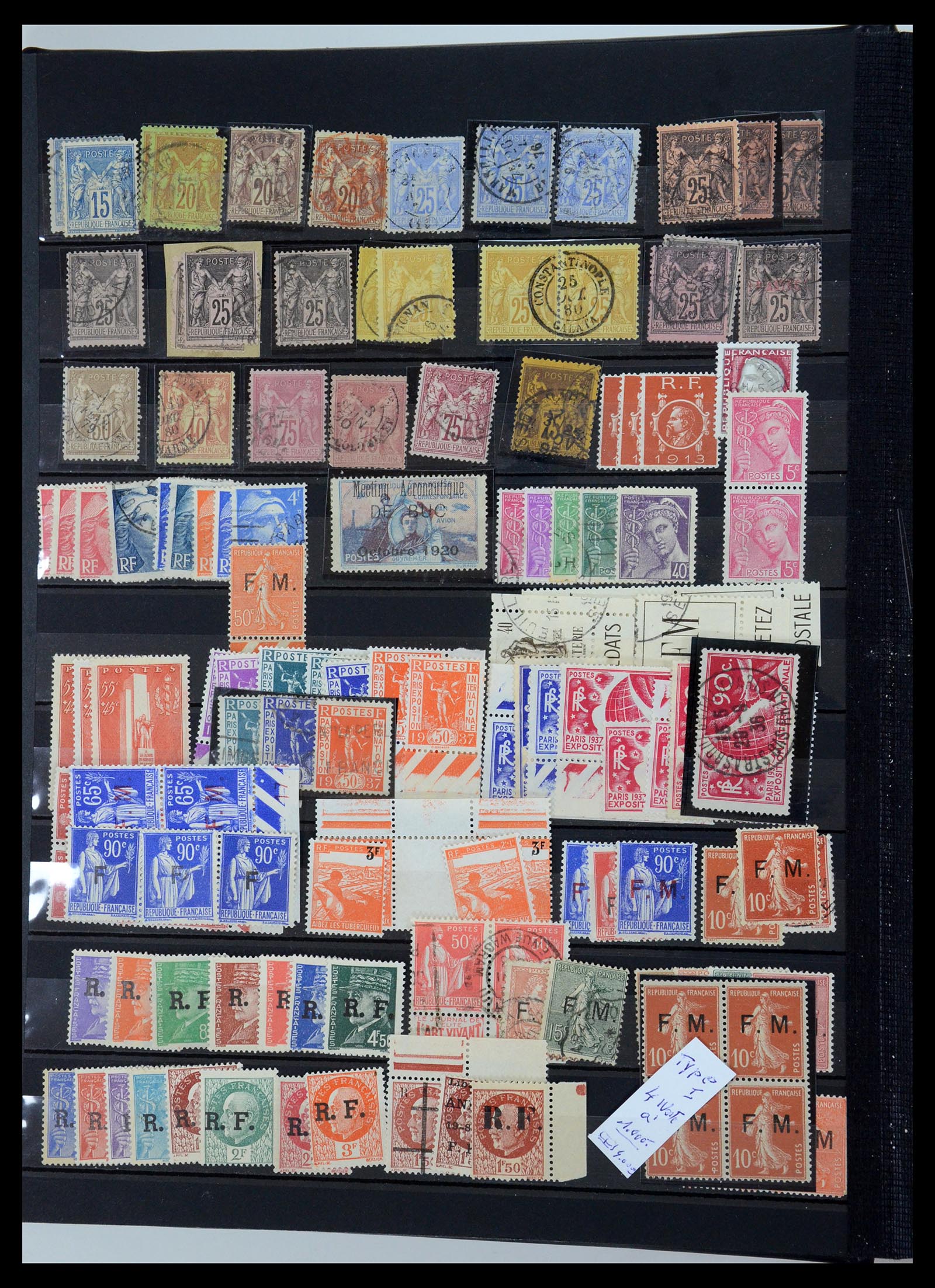 35580 010 - Postzegelverzameling 35580 Frankrijk 1849-1960.