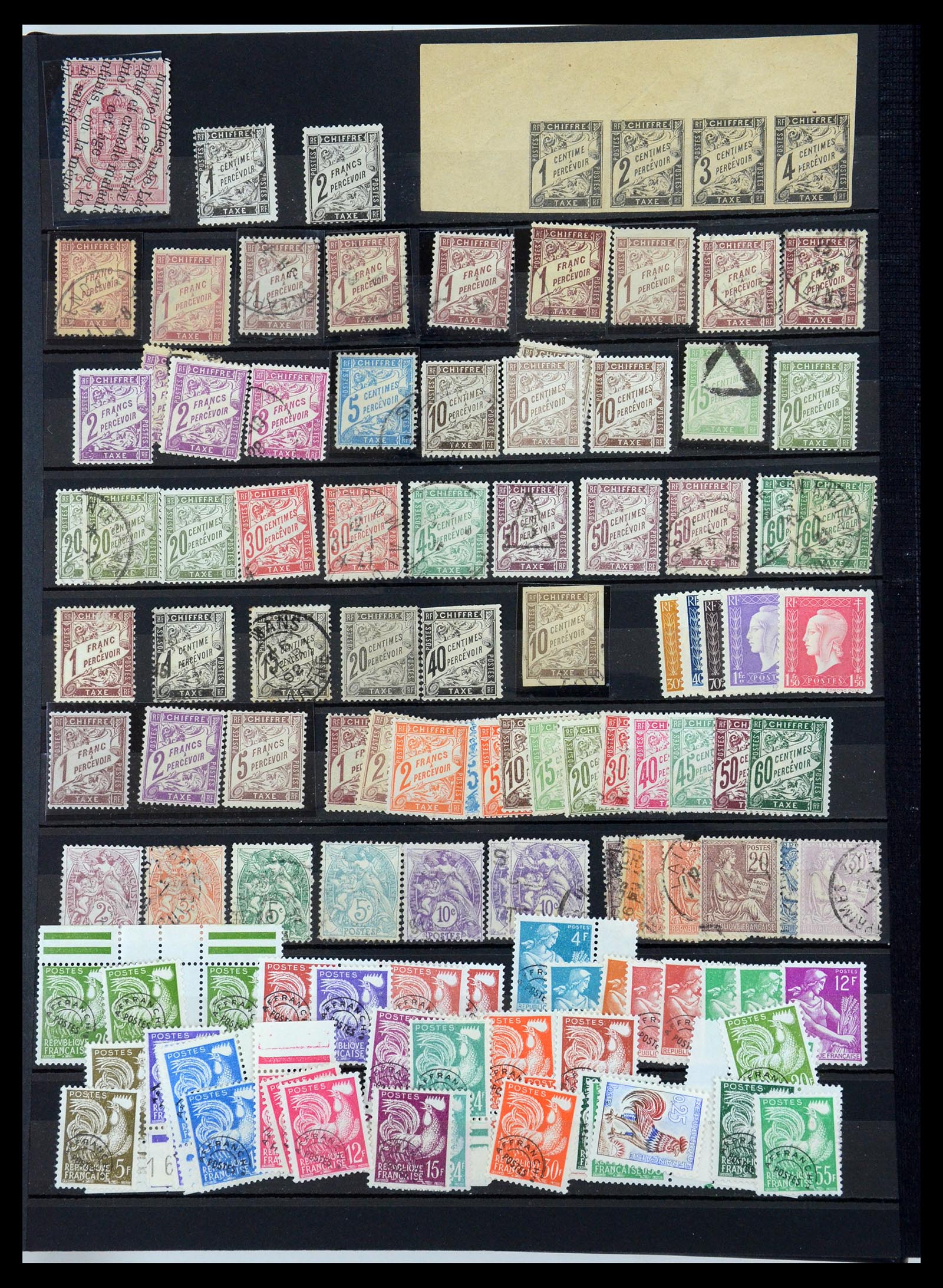 35580 012 - Postzegelverzameling 35580 Frankrijk 1849-1960.
