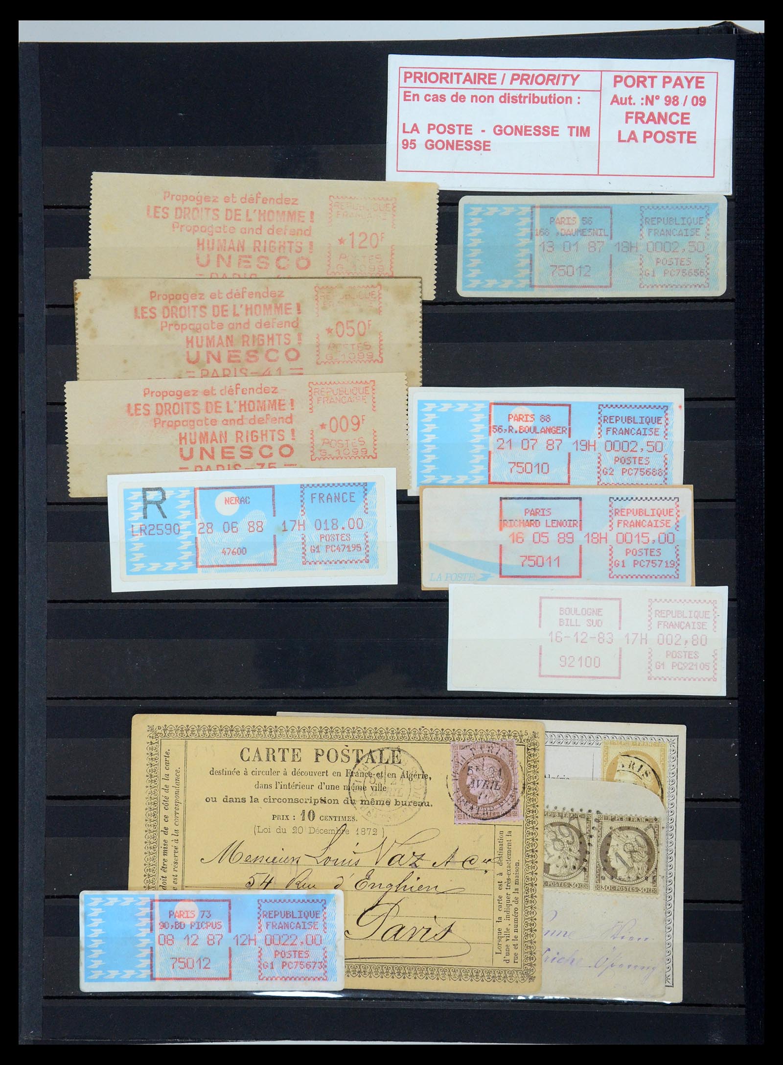 35580 020 - Postzegelverzameling 35580 Frankrijk 1849-1960.