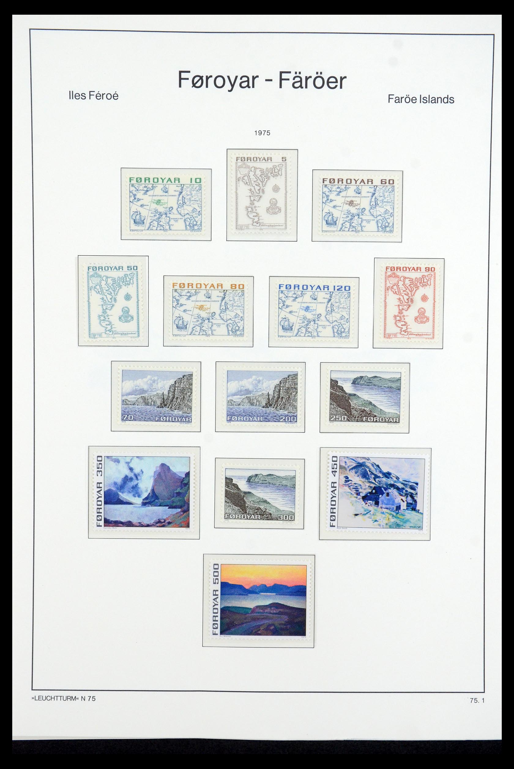 35581 001 - Postzegelverzameling 35581 Faeroer 1975-2007.