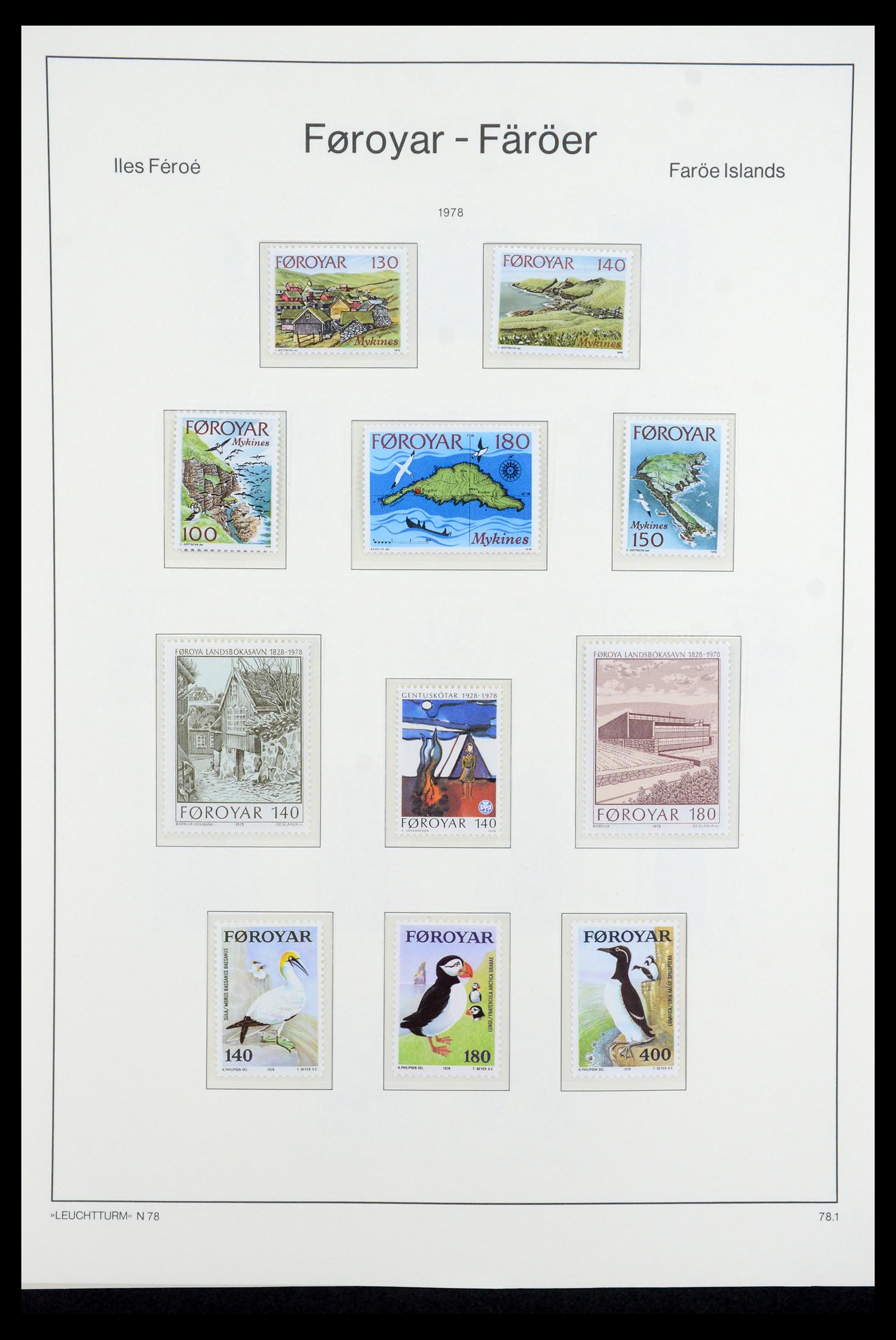 35581 003 - Postzegelverzameling 35581 Faeroer 1975-2007.