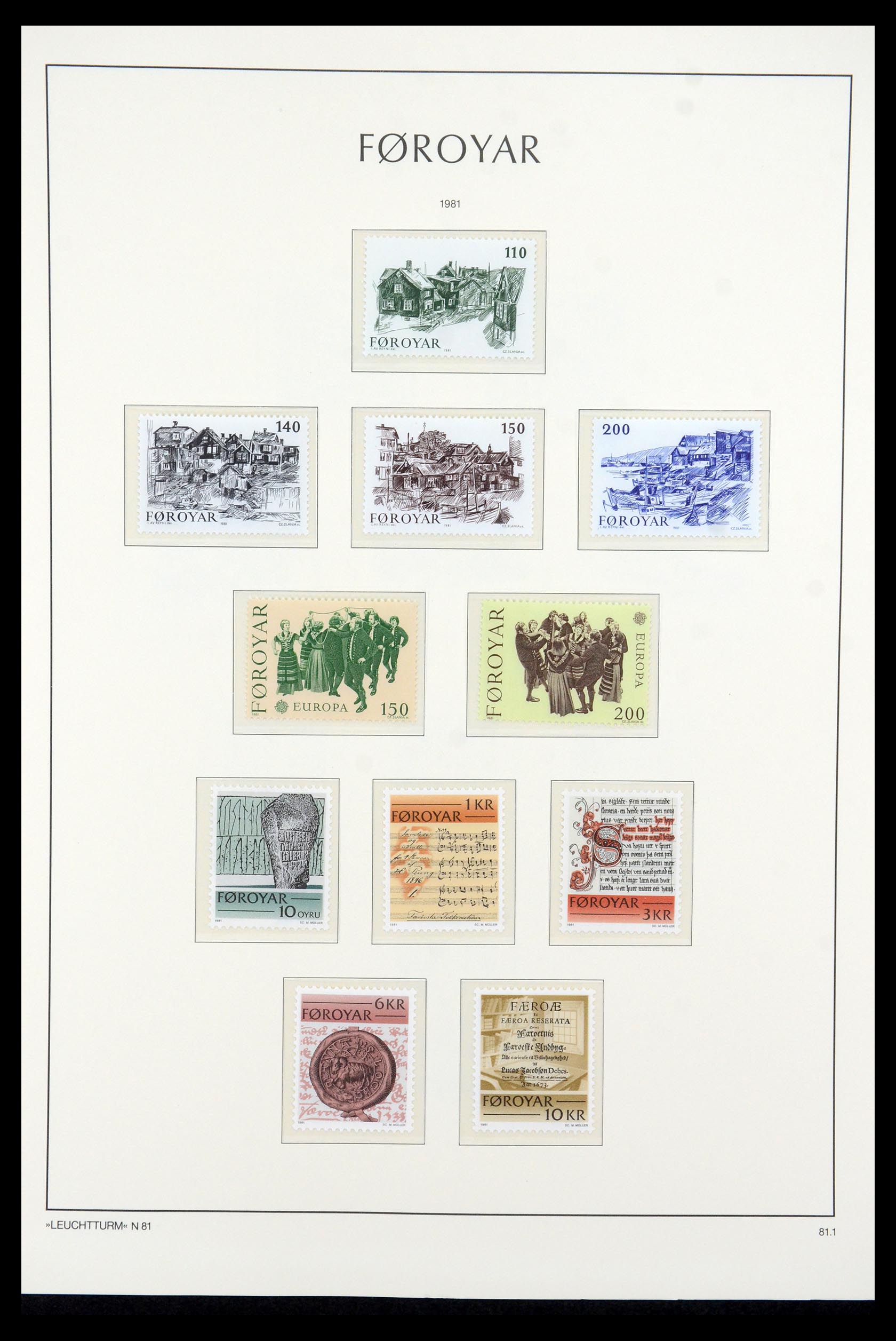 35581 005 - Postzegelverzameling 35581 Faeroer 1975-2007.
