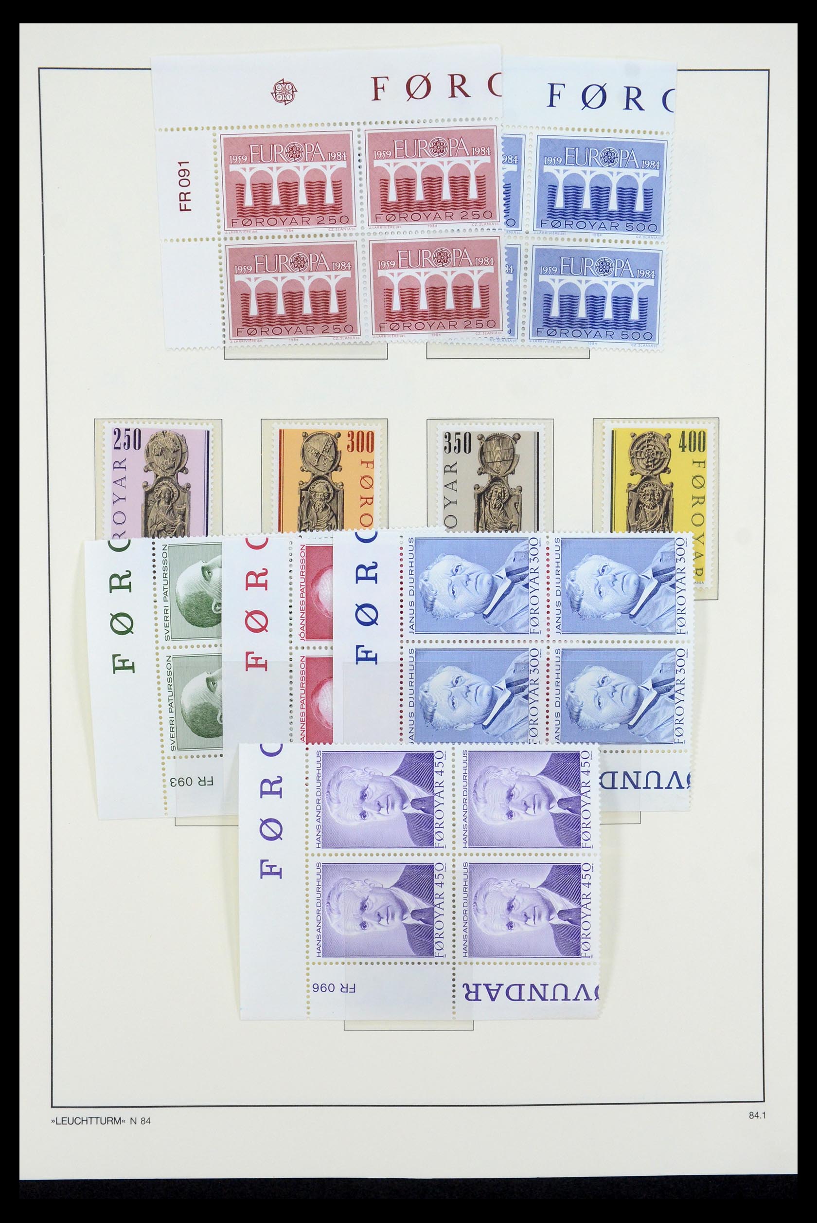 35581 009 - Postzegelverzameling 35581 Faeroer 1975-2007.
