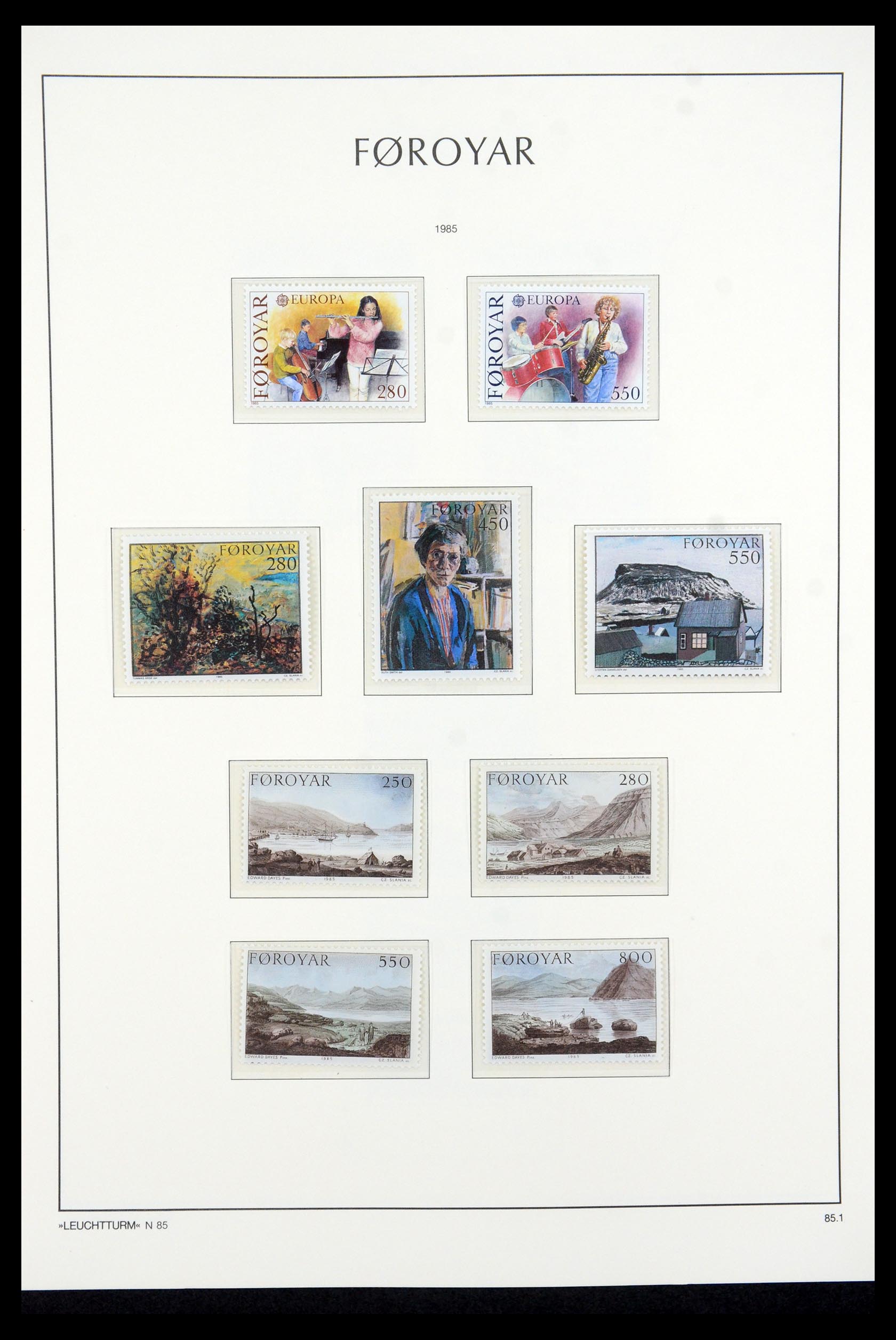 35581 011 - Postzegelverzameling 35581 Faeroer 1975-2007.