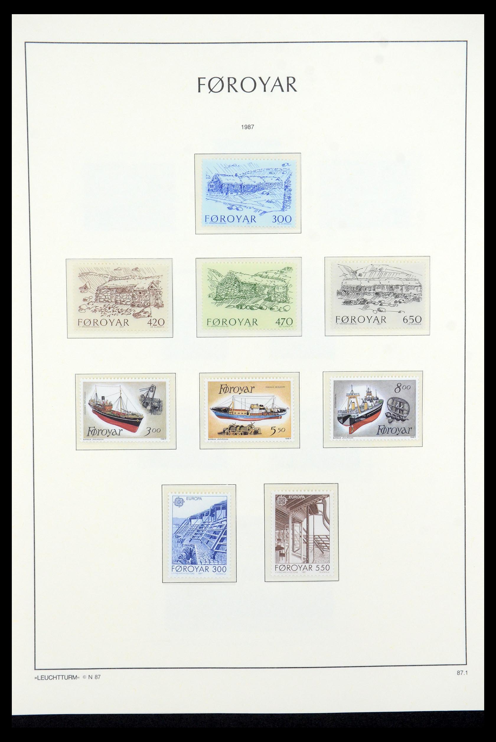 35581 015 - Postzegelverzameling 35581 Faeroer 1975-2007.