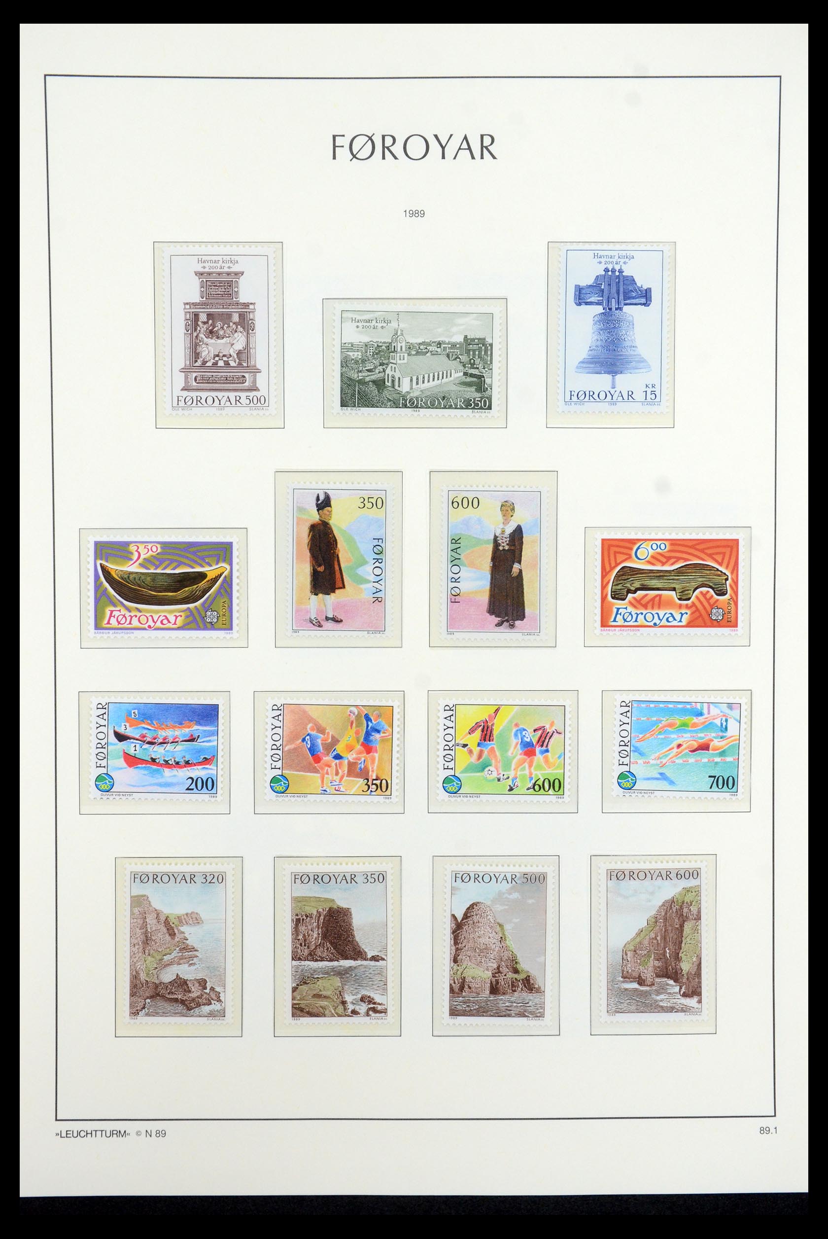 35581 019 - Postzegelverzameling 35581 Faeroer 1975-2007.