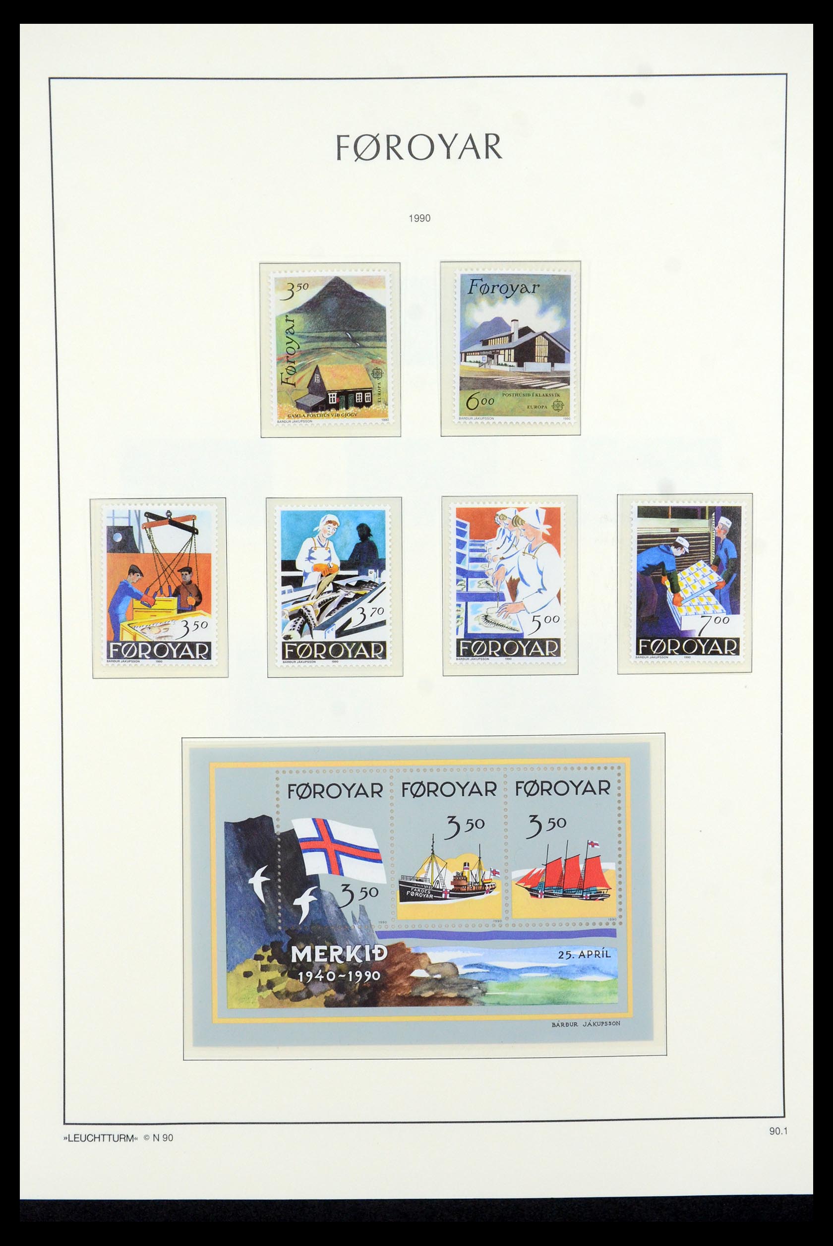 35581 020 - Postzegelverzameling 35581 Faeroer 1975-2007.
