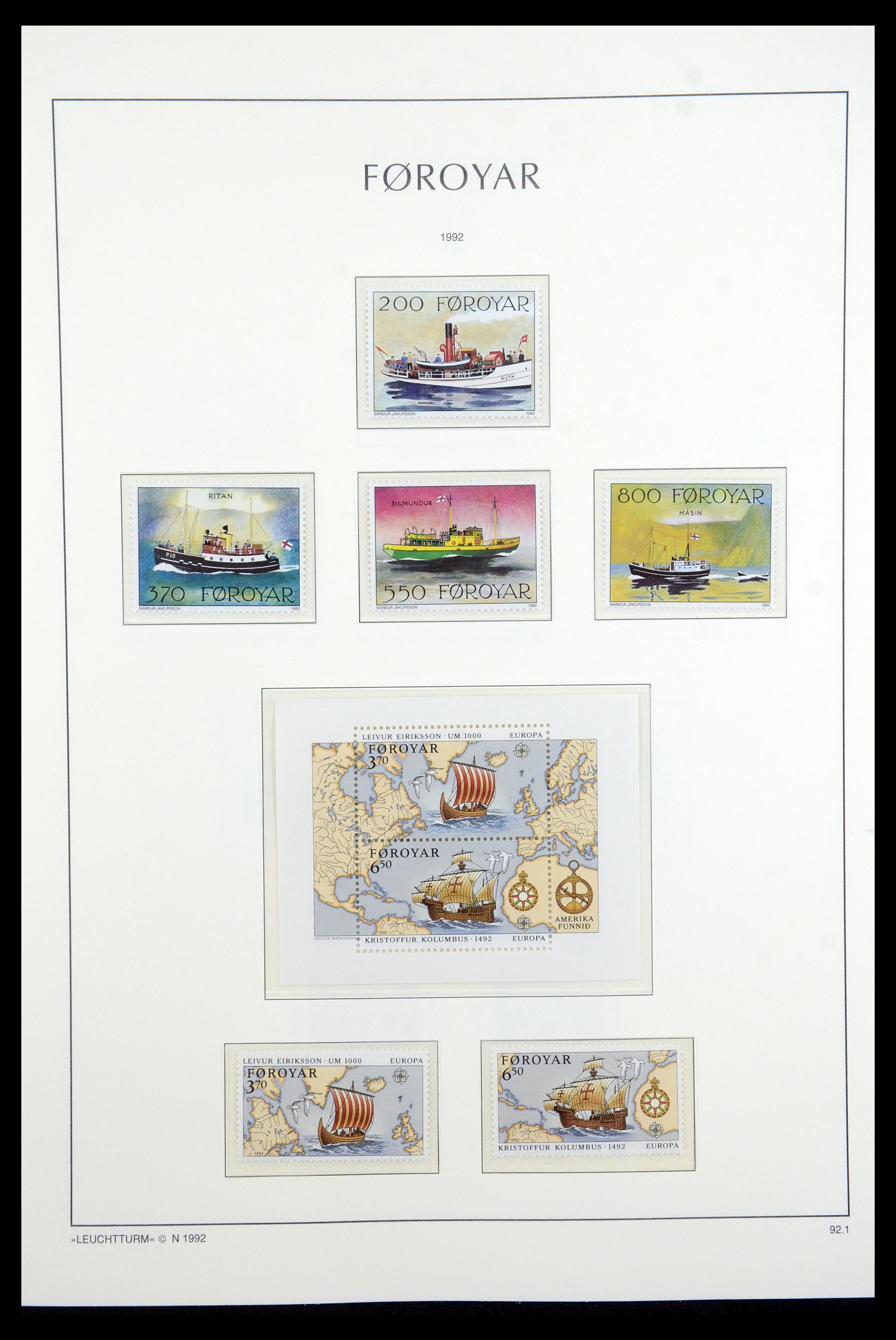 35581 024 - Postzegelverzameling 35581 Faeroer 1975-2007.