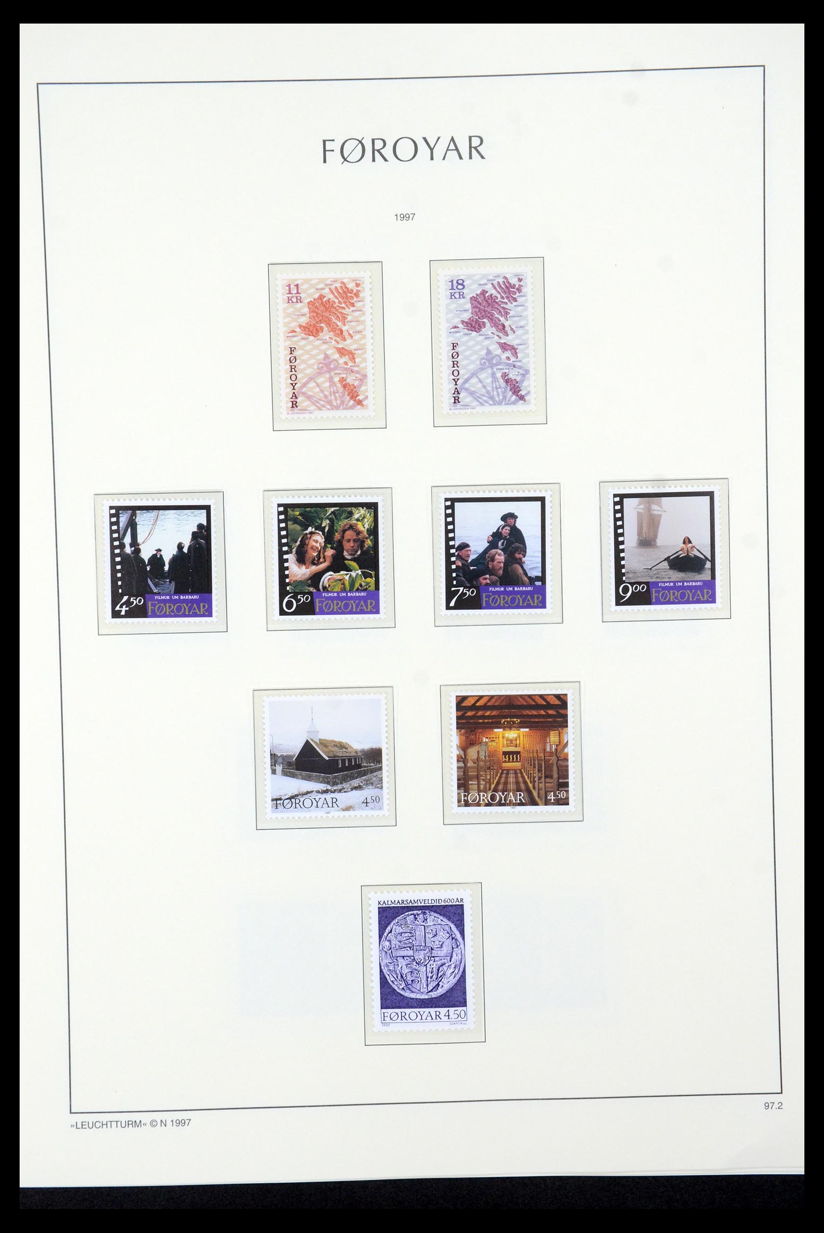35581 035 - Postzegelverzameling 35581 Faeroer 1975-2007.
