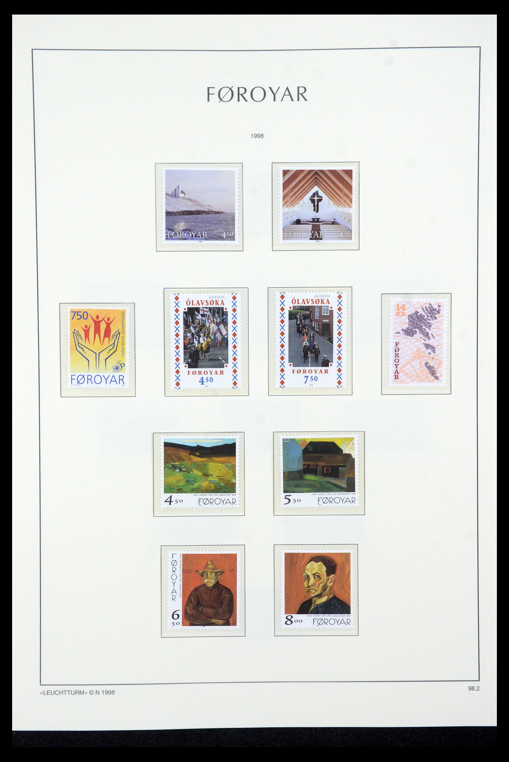 35581 037 - Postzegelverzameling 35581 Faeroer 1975-2007.