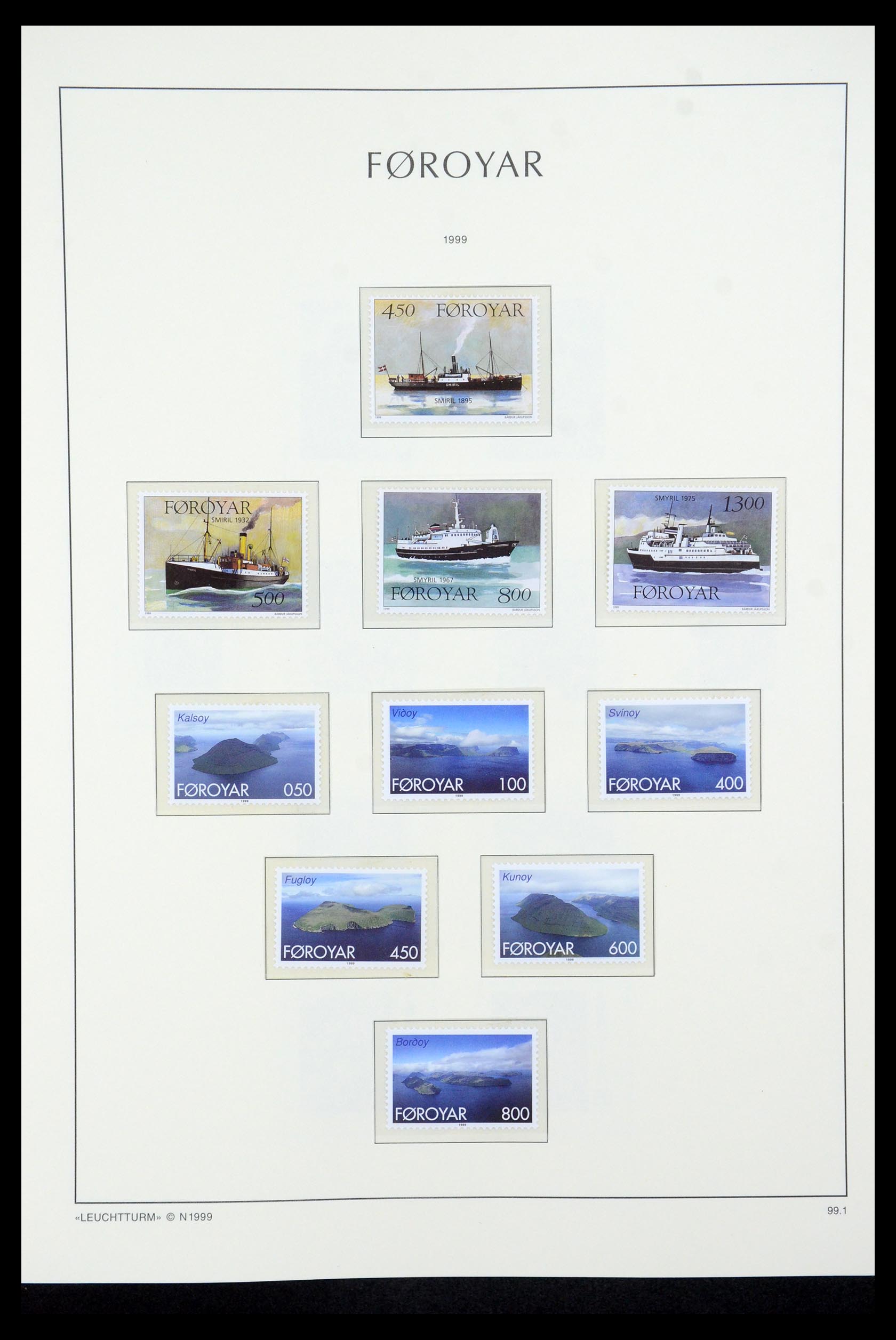 35581 038 - Postzegelverzameling 35581 Faeroer 1975-2007.