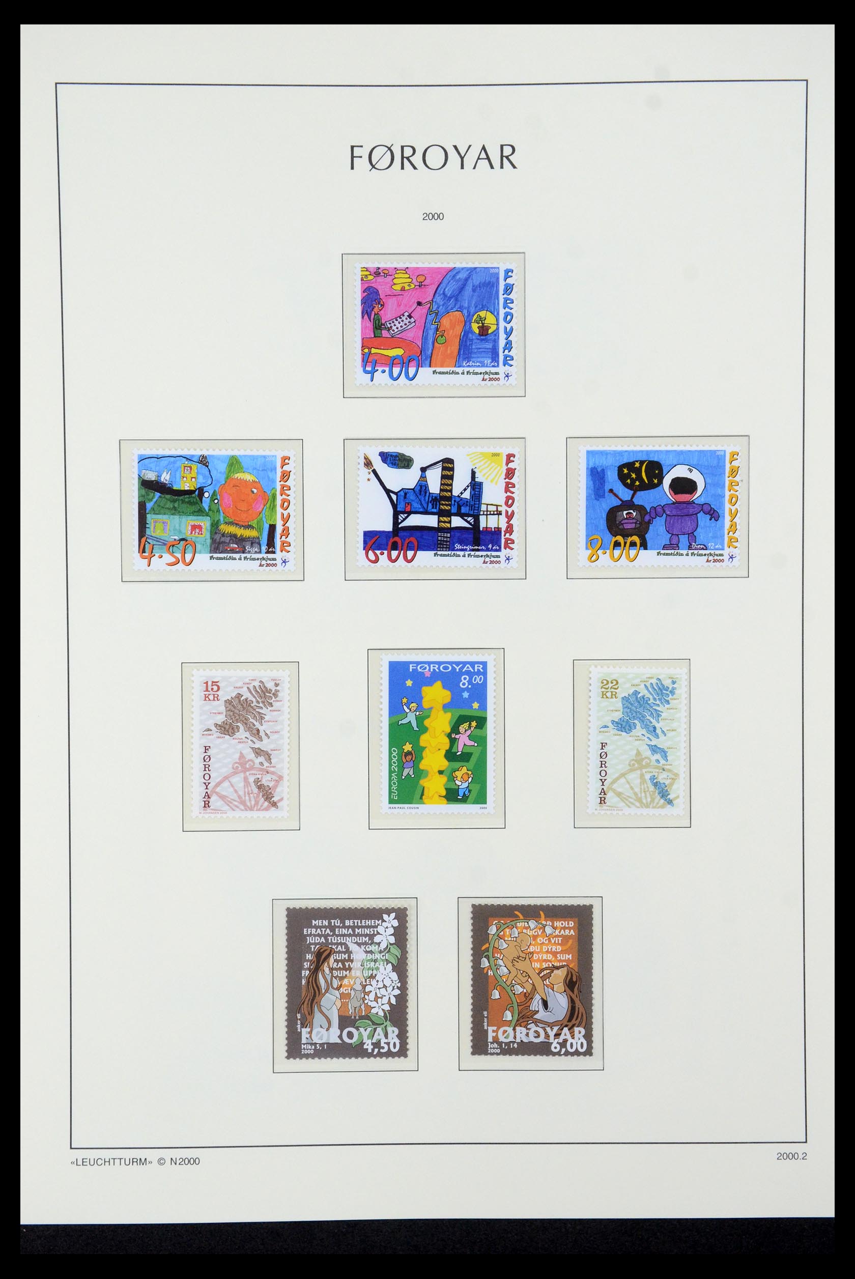 35581 041 - Postzegelverzameling 35581 Faeroer 1975-2007.