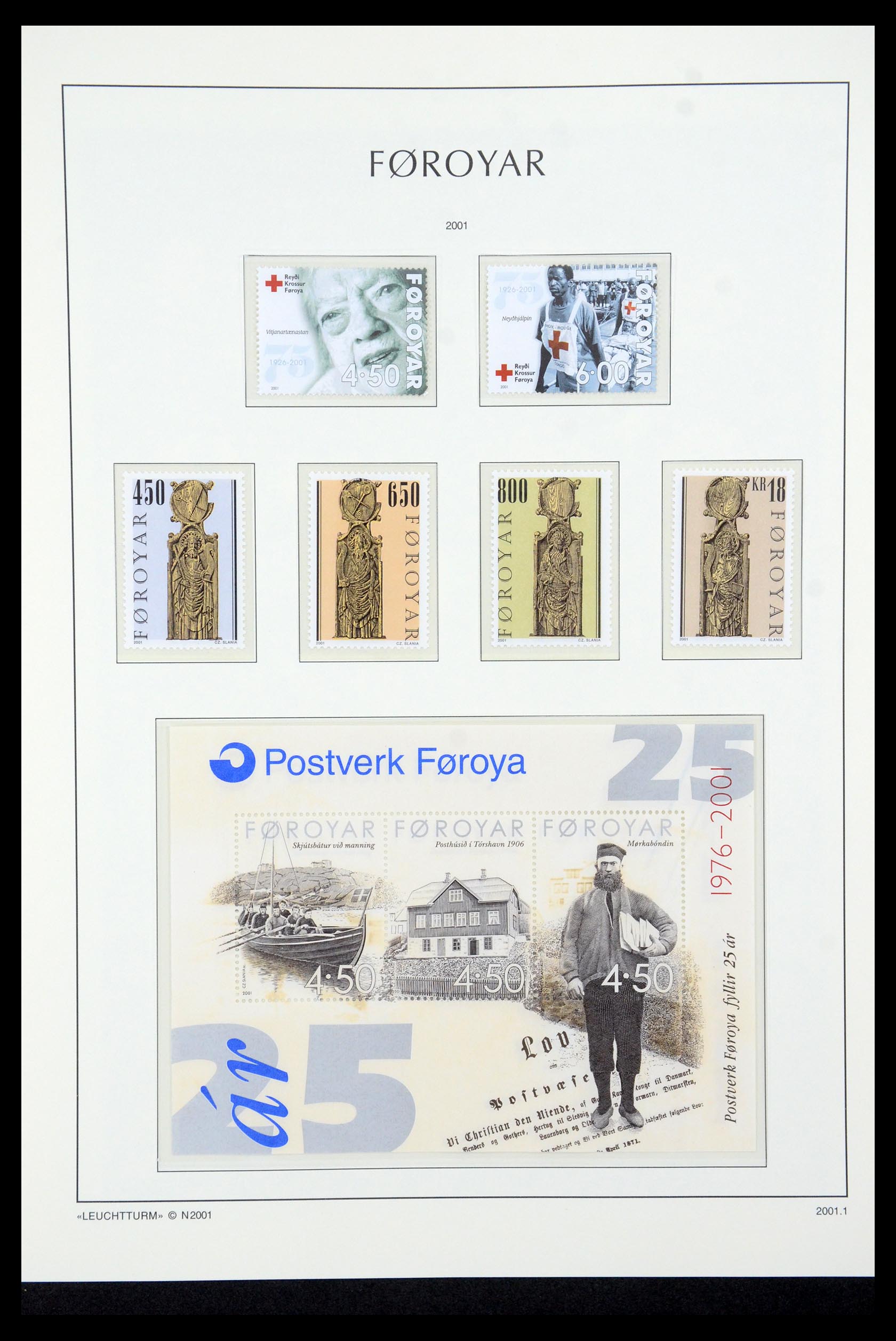 35581 042 - Postzegelverzameling 35581 Faeroer 1975-2007.