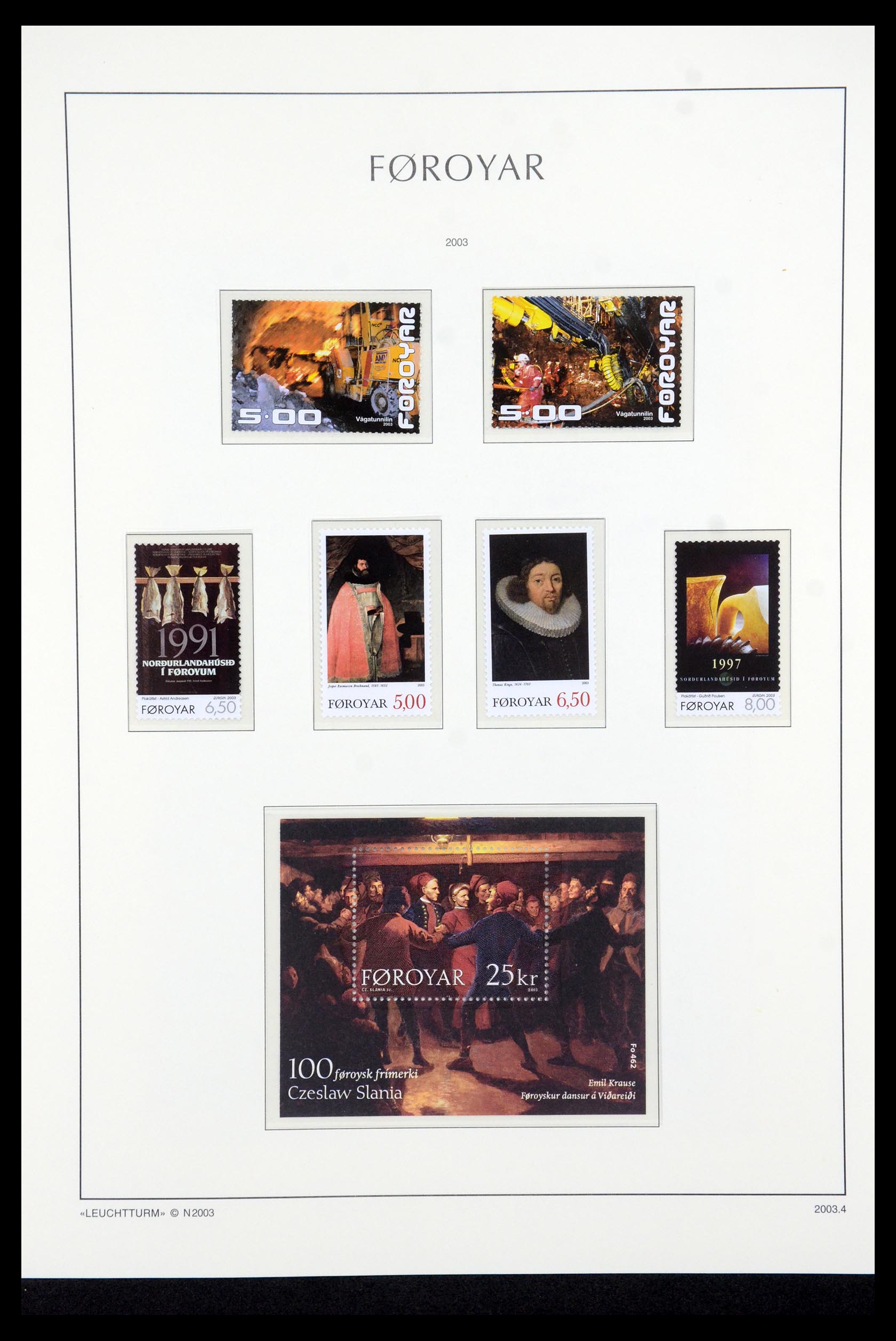 35581 050 - Postzegelverzameling 35581 Faeroer 1975-2007.