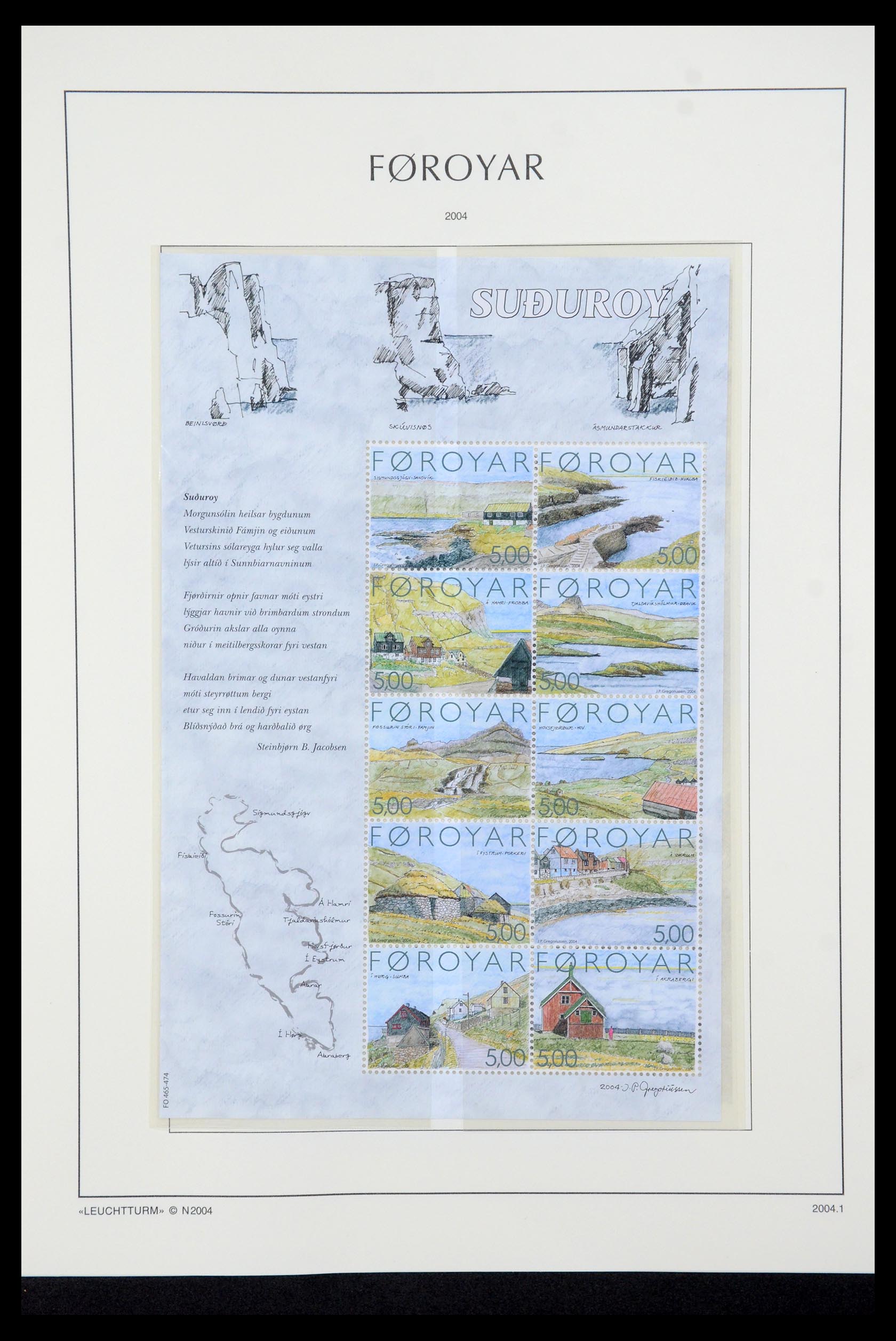 35581 051 - Postzegelverzameling 35581 Faeroer 1975-2007.