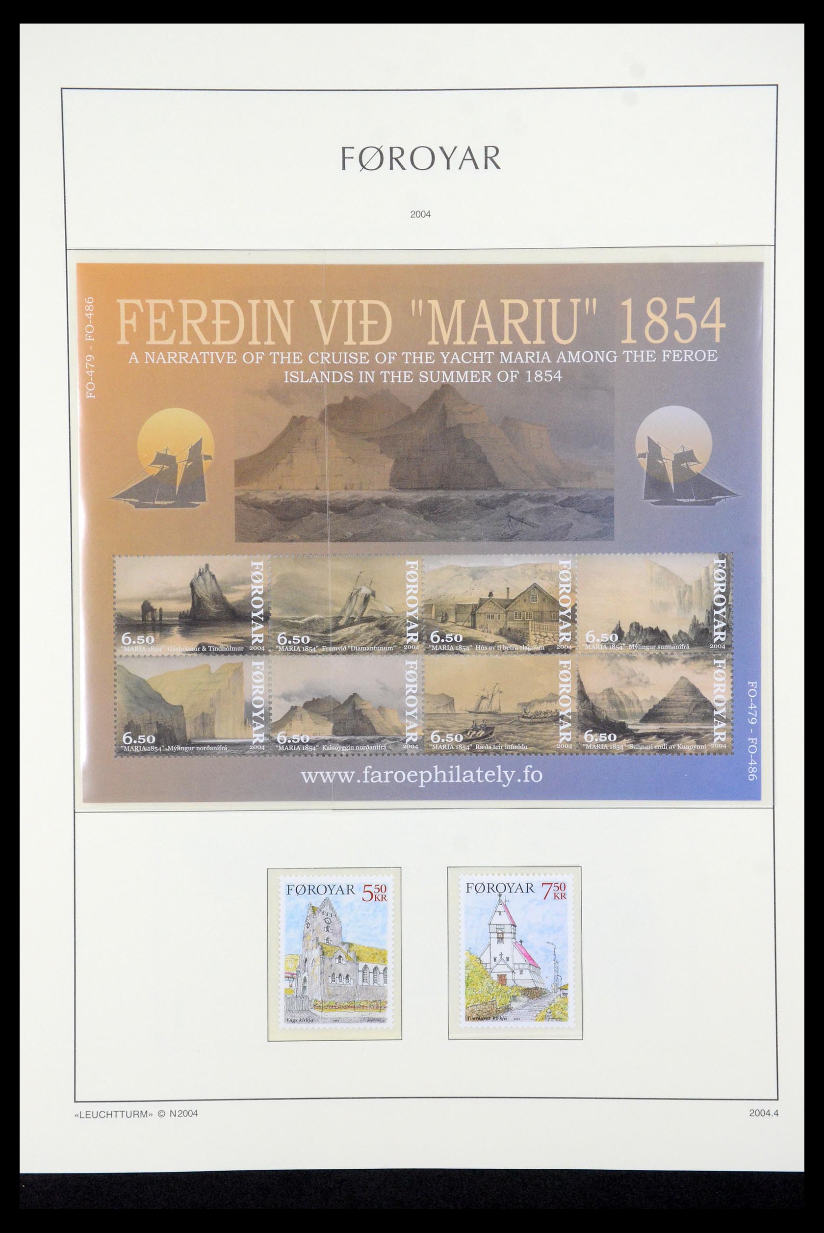 35581 054 - Postzegelverzameling 35581 Faeroer 1975-2007.