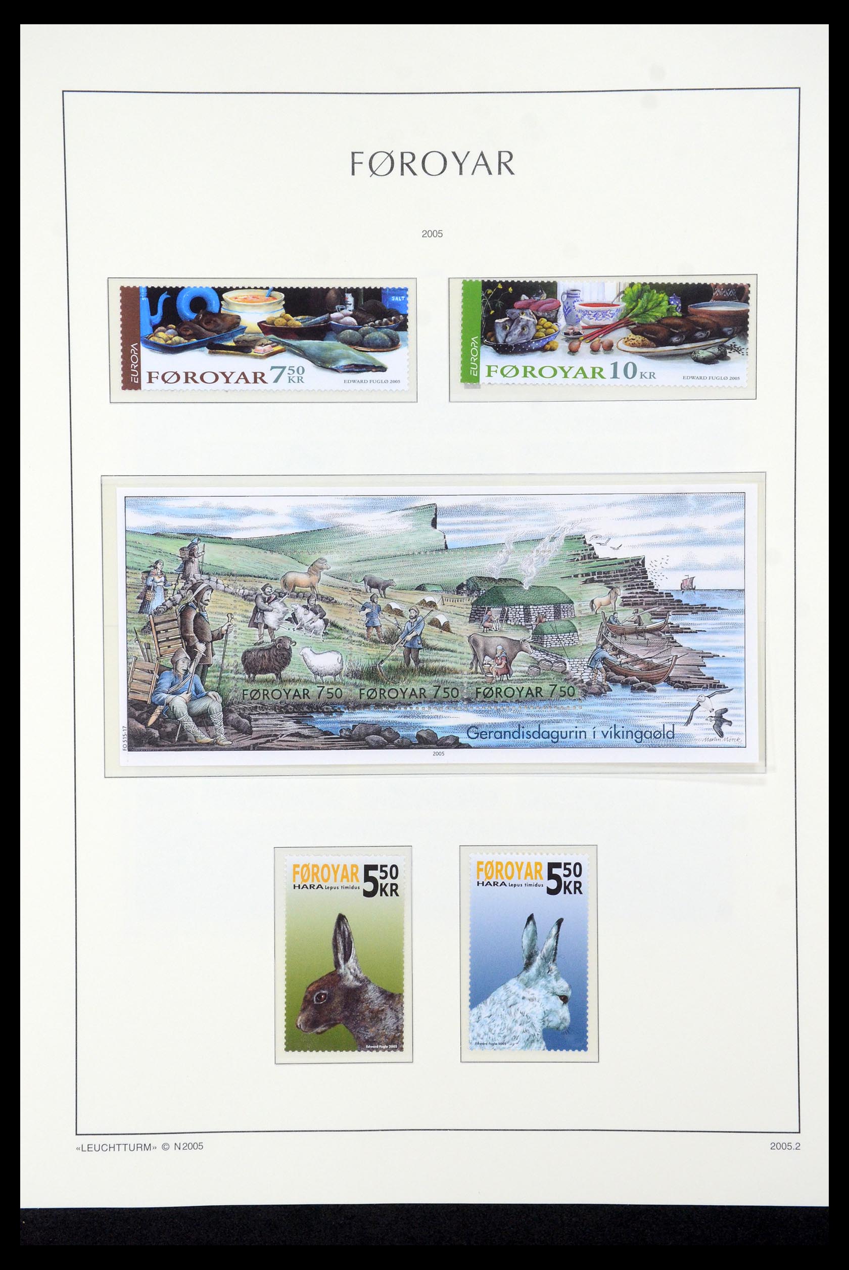 35581 056 - Postzegelverzameling 35581 Faeroer 1975-2007.