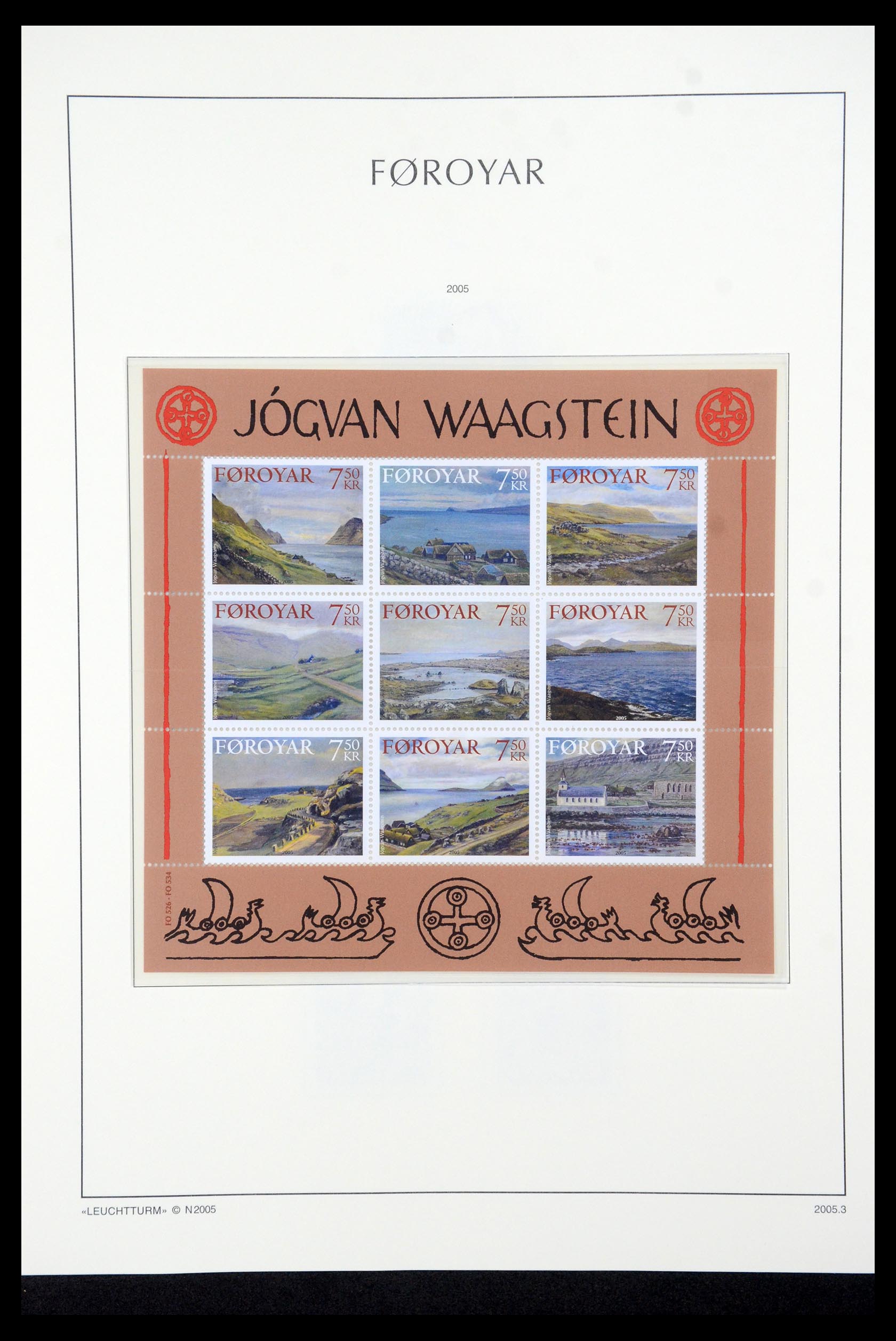 35581 057 - Postzegelverzameling 35581 Faeroer 1975-2007.
