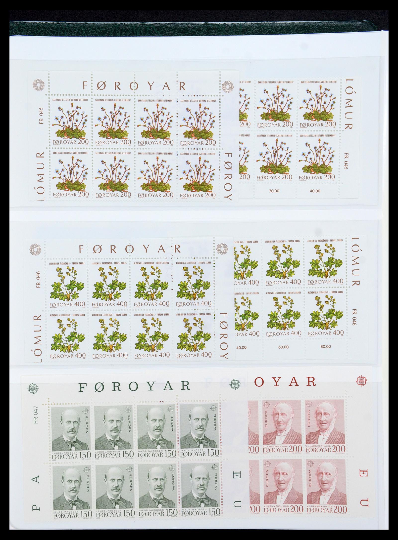 35581 068 - Postzegelverzameling 35581 Faeroer 1975-2007.