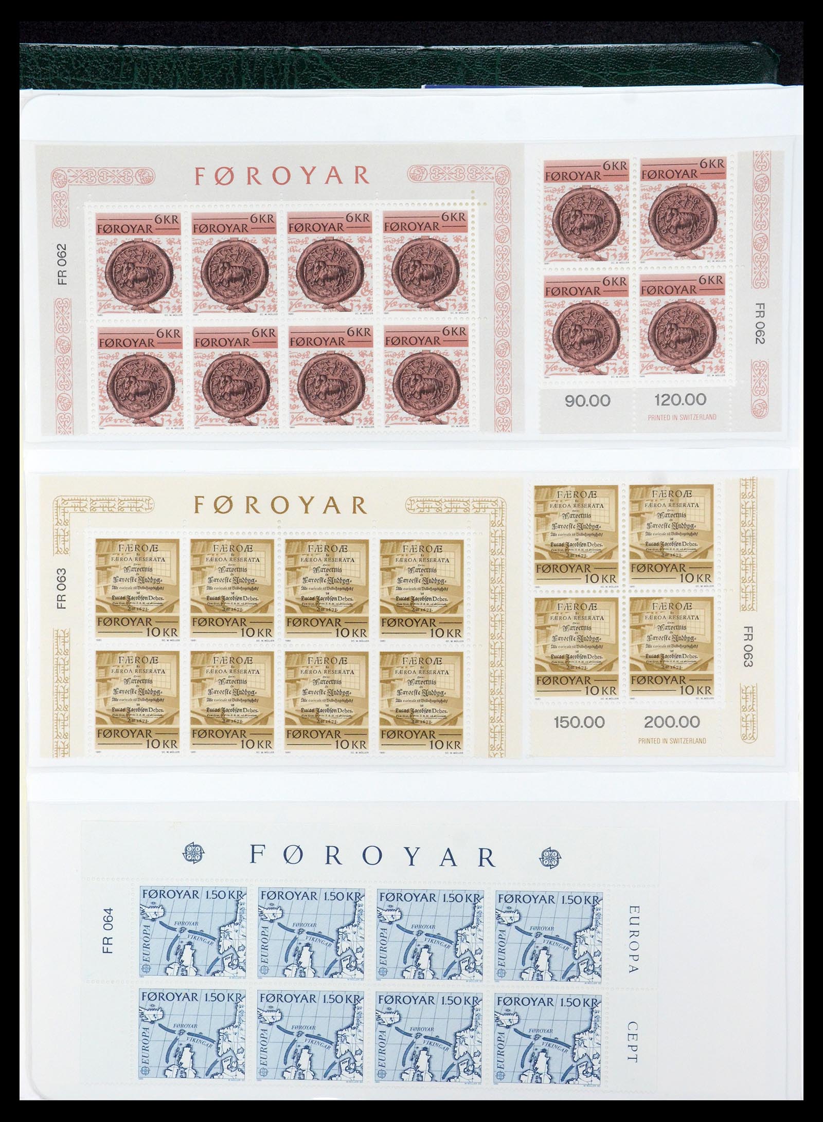 35581 077 - Postzegelverzameling 35581 Faeroer 1975-2007.